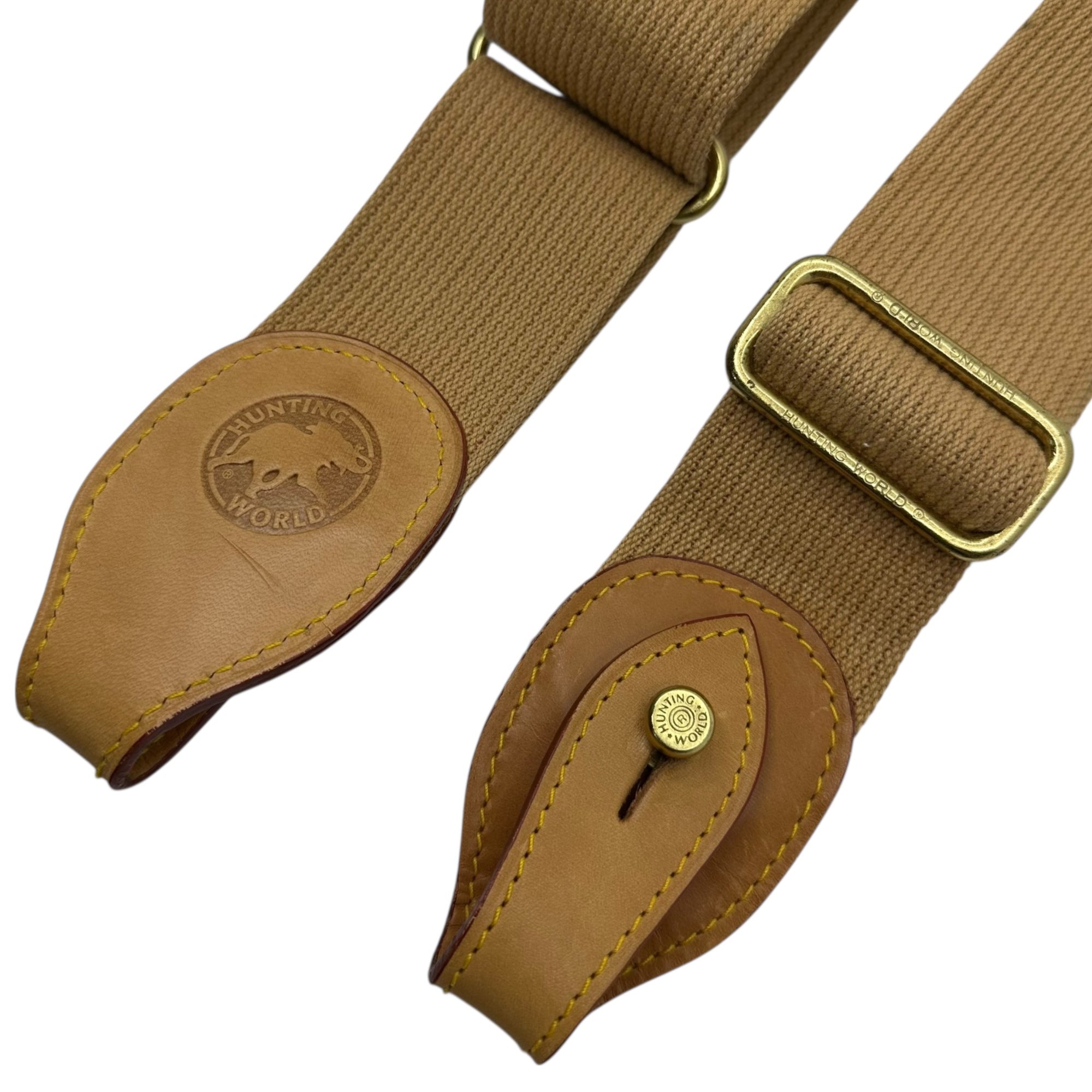 HUNTING WORLD(ハンティングワールド) 2WAY Batchu Cross Boston Bag 2WAY バチュークロス ゴルフ ボストン バッグ オリーブ×ベージュ レザー ショルダー