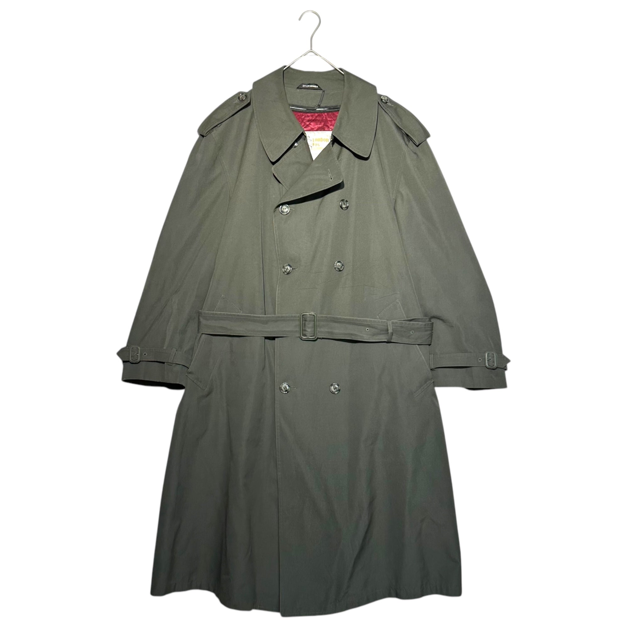 LONDON FOG(ロンドンフォグ) 70's~80's Vintage lined trench coat ヴィンテージ ライナー付 トレンチ コート 46(M程度) グレー