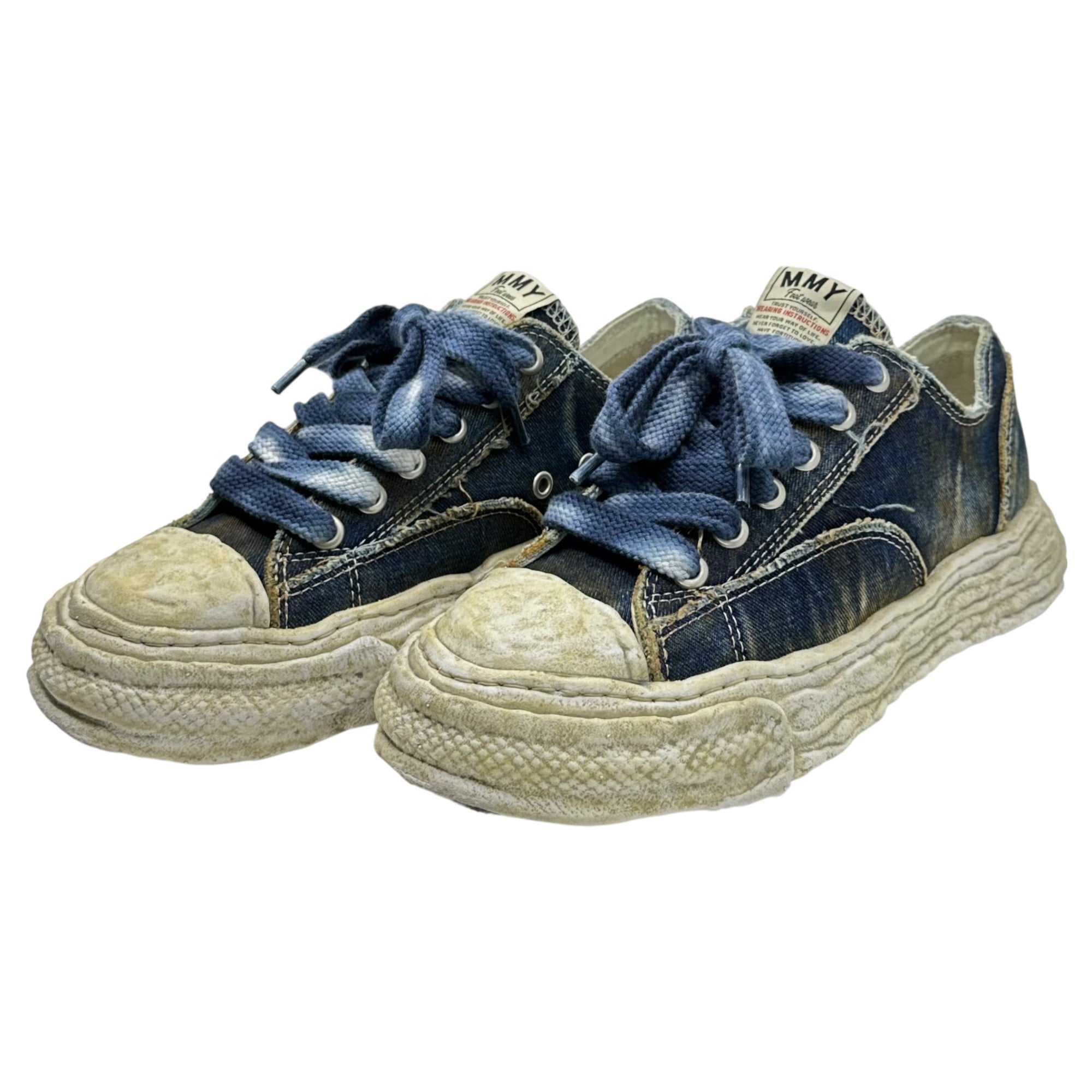 Maison MIHARA YASUHIRO(メゾンミハラヤスヒロ) PETERSON 23 ORIGINAL SOLE WASHED DENIM LOW-TOP SNEAKER  ピーターソン23 オリジナルソール ウォッシュ加工デニム A13FW714 39(24.5cm) インディゴ