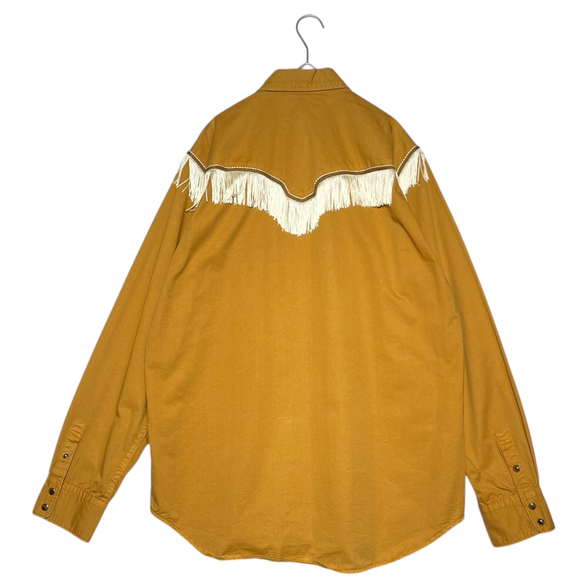 TOGA VIRILIS(トーガビリリース) Western fringe shirt ウエスタン フリンジ シャツ TV02-FJ310 46 ブラウン