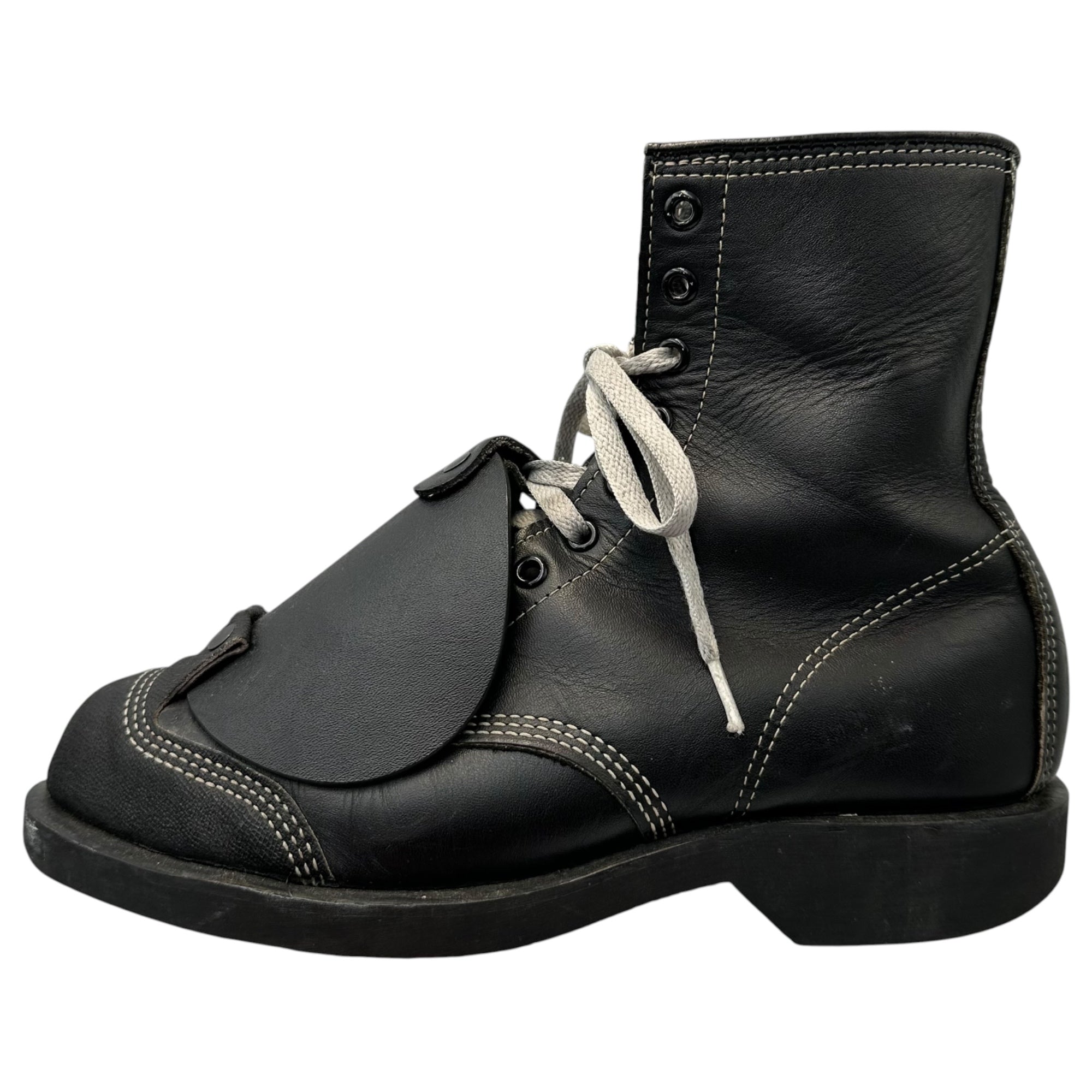 USED(ユーズド) Cover Hard-Toe Mid-Calf Work Boots カバー ハードトゥ セミロング ワークブーツ 8 1/2 ブラック Iron Age