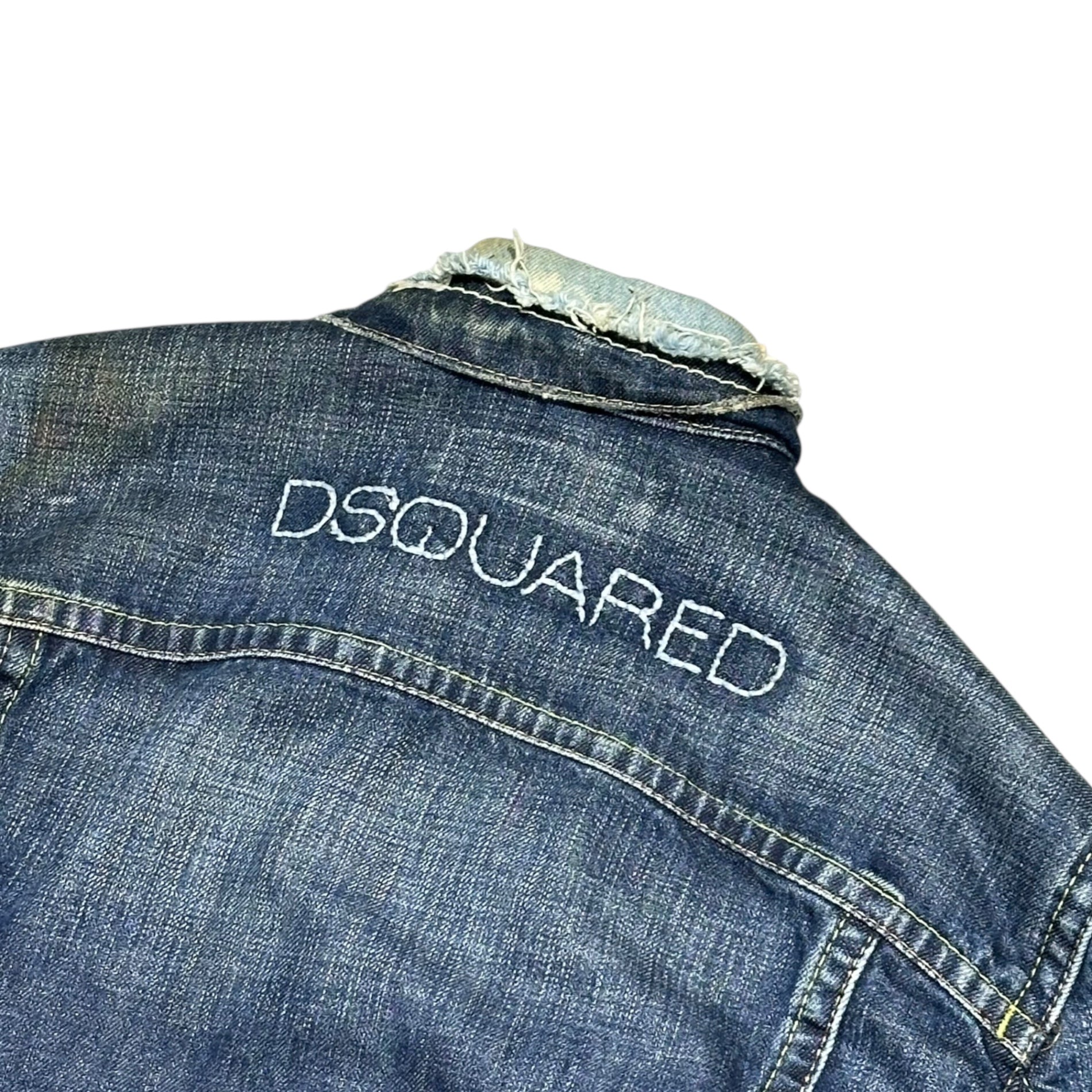 DSQUARED2(ディースクエアード) Back Pocket Remake Denim Jacket バックポケット リメイク デニム ジャケット 48(M) インディゴ