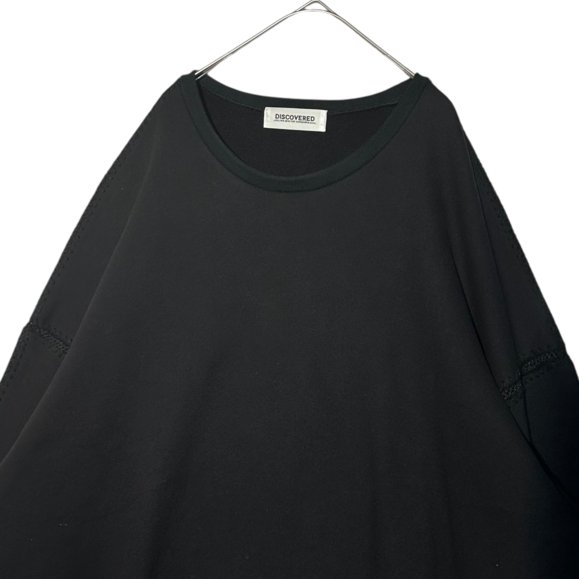 DISCOVERED(ディスカバード) 23AW SHELL STITCH SWEAT シェル ステッチ スウェット DC-23AW-CU-11 3 ブラック