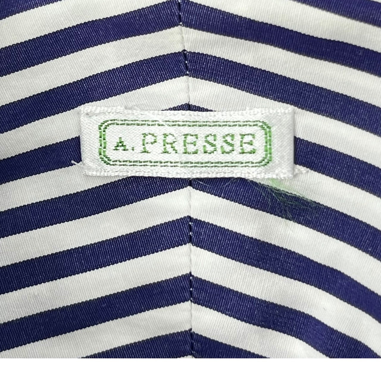 A.PRESSE(アプレッセ) 21AW Stripe Regular Collar Shirt ストライプ レギュラーカラー シャツ 21AAP-02-03H 1(S程度) ホワイト×ブルー