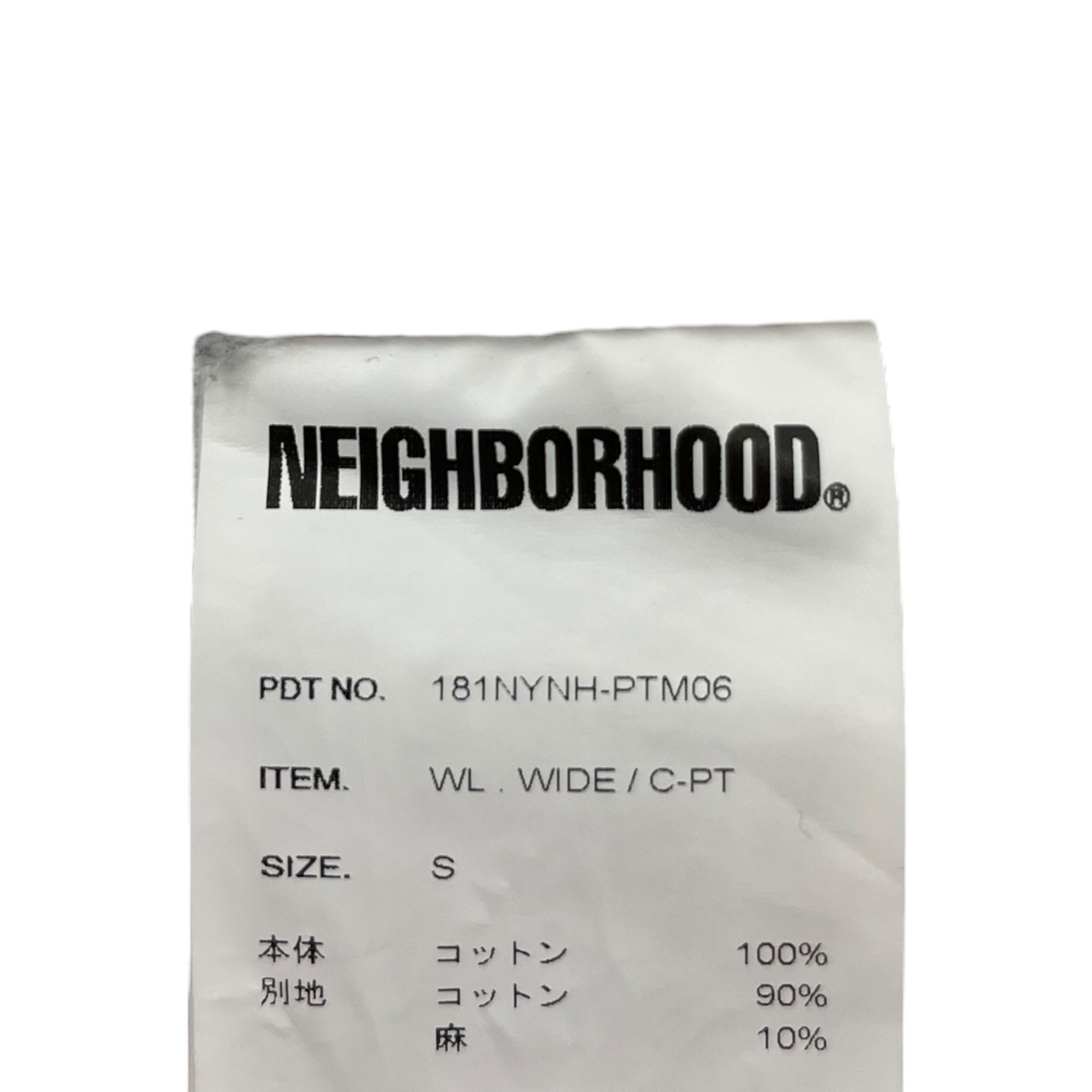 NEIGHBORHOOD(ネイバーフッド) WL.WIDE/C-PT ワイドチノパン ペンキ リメイク加工 181NYNH-PTM06 S ベージュ