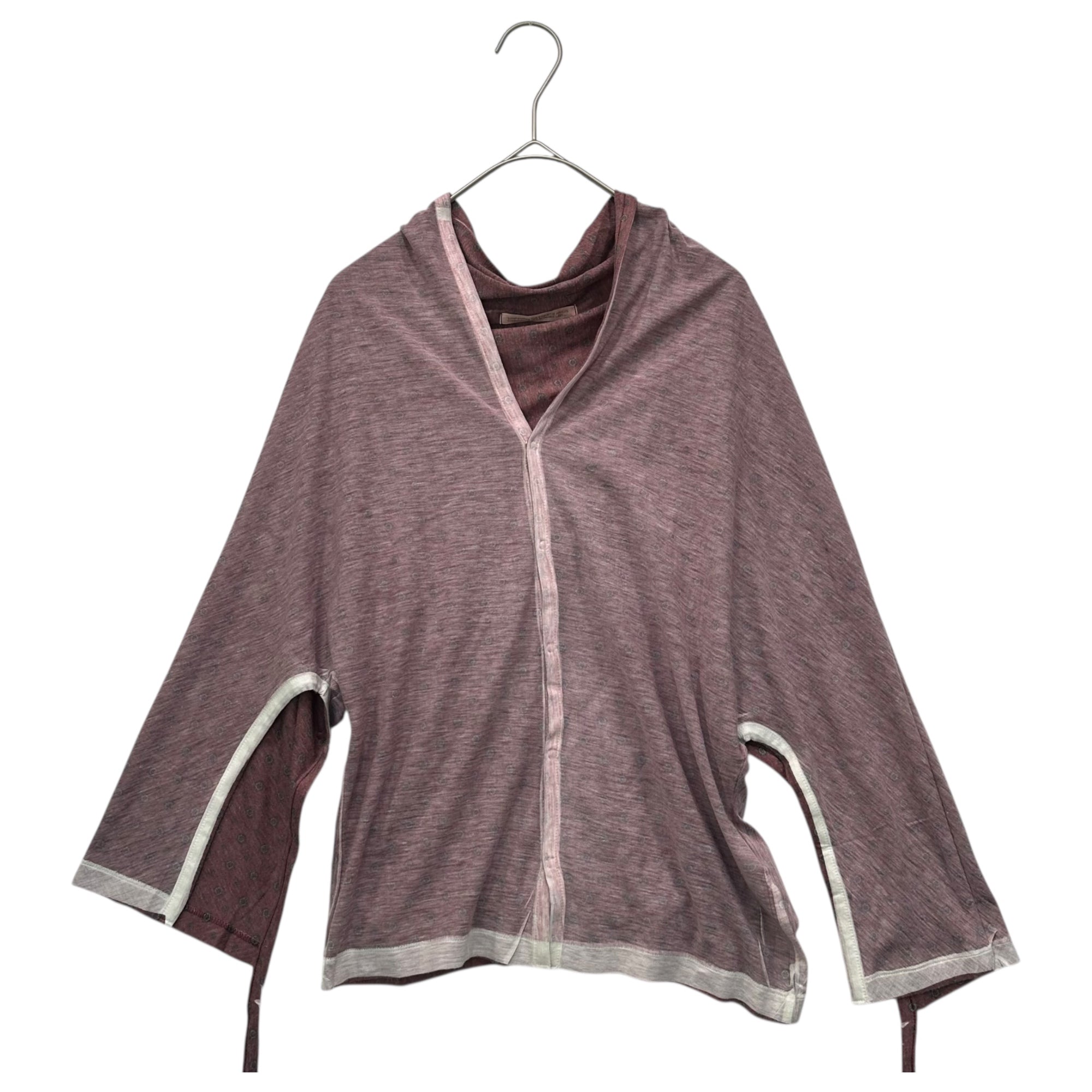 Y's(ワイズ) Inside-Out Komon L/S Cardigan インサイドアウト 小紋柄 長袖 カーディガン YX-T56-972 3(L) パープル