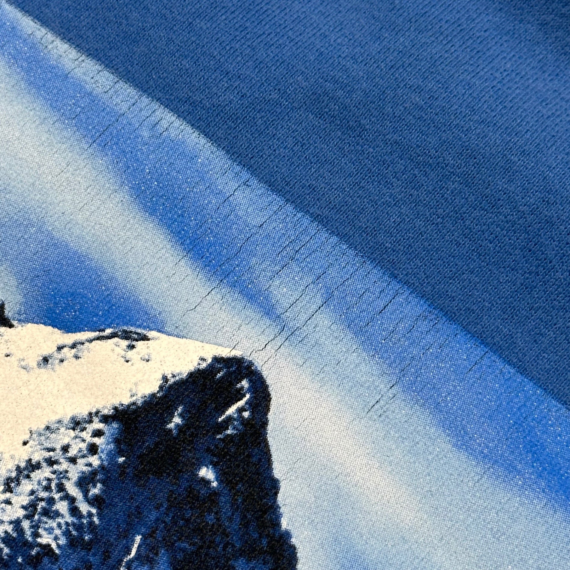 SUPREME×THE NORTH FACE(シュプリーム×ノースフェイス) 17AW Mountain Crewneck Sweatshirt マウンテン クルーネック スウェット NT61701I L ブルー ロゴ コラボ