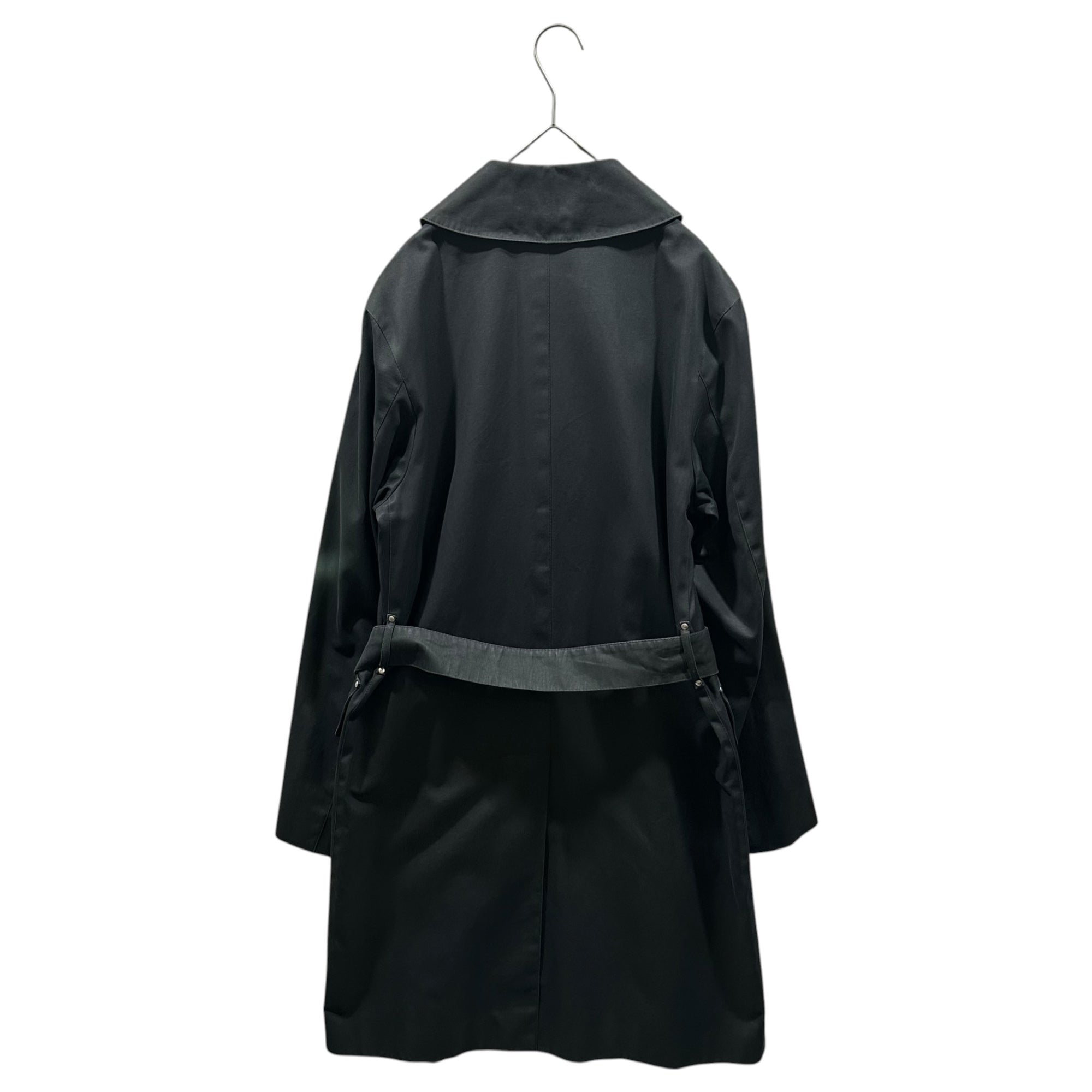 MACKINTOSH(マッキントッシュ) Belted Stand-Collar Coat ベルテッド ステンカラー コート 38(M程度) ブラック イギリス製