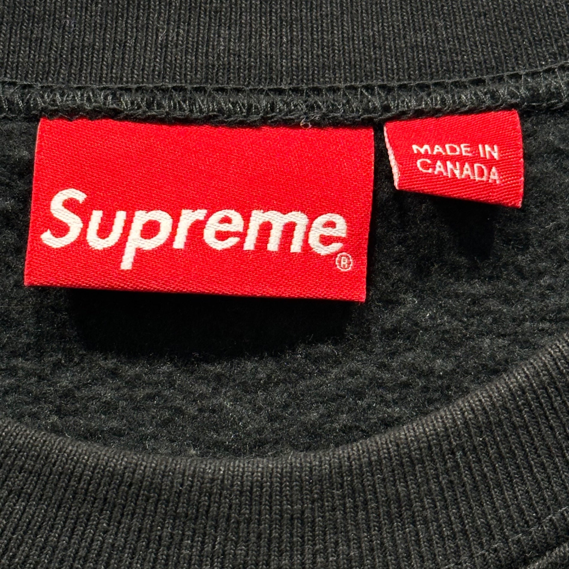 SUPREME(シュプリーム) 22AW Box Logo Crewneck Sweatshirt ボックスロゴ クルーネック スウェット L ブラック×レッド 22FW