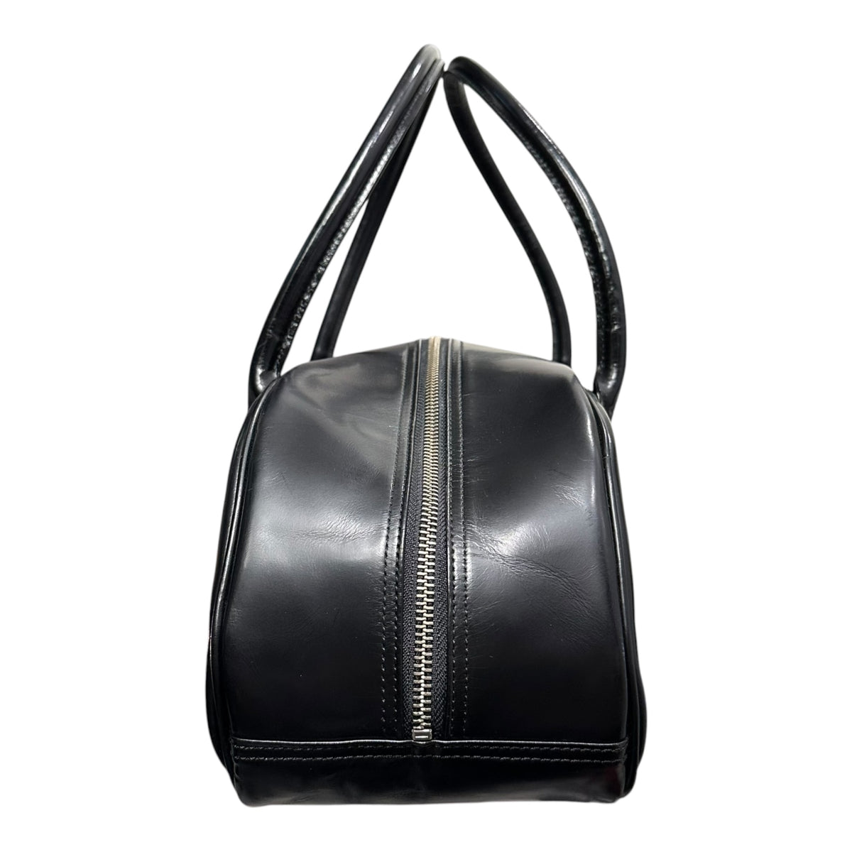 COMME des GARCONS(コムデギャルソン) Vintage logo leather mini boston bag ヴィンテージ ロゴ レザー ミニ ボストン バッグ GC-K204 ブラック
