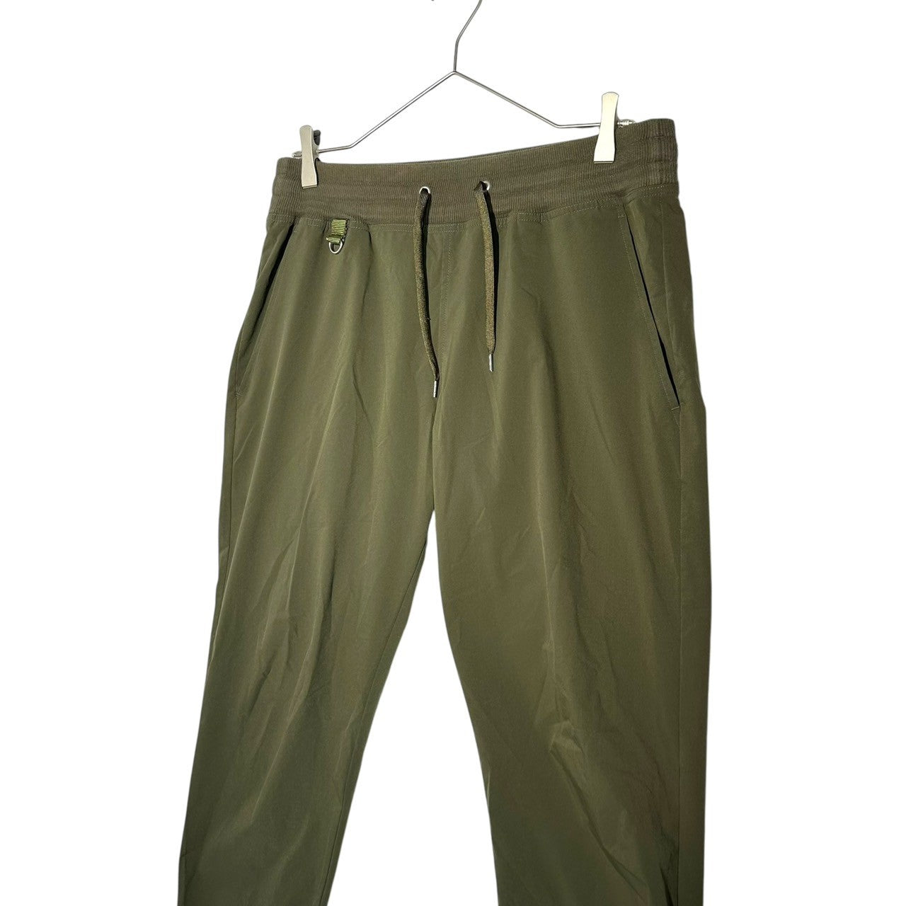 EURO KENVY(ユーロケンビー) Logo Embroidery Stretch Jogger Pants ロゴ 刺繍 ストレッチ ジョガー パンツ XL カーキ