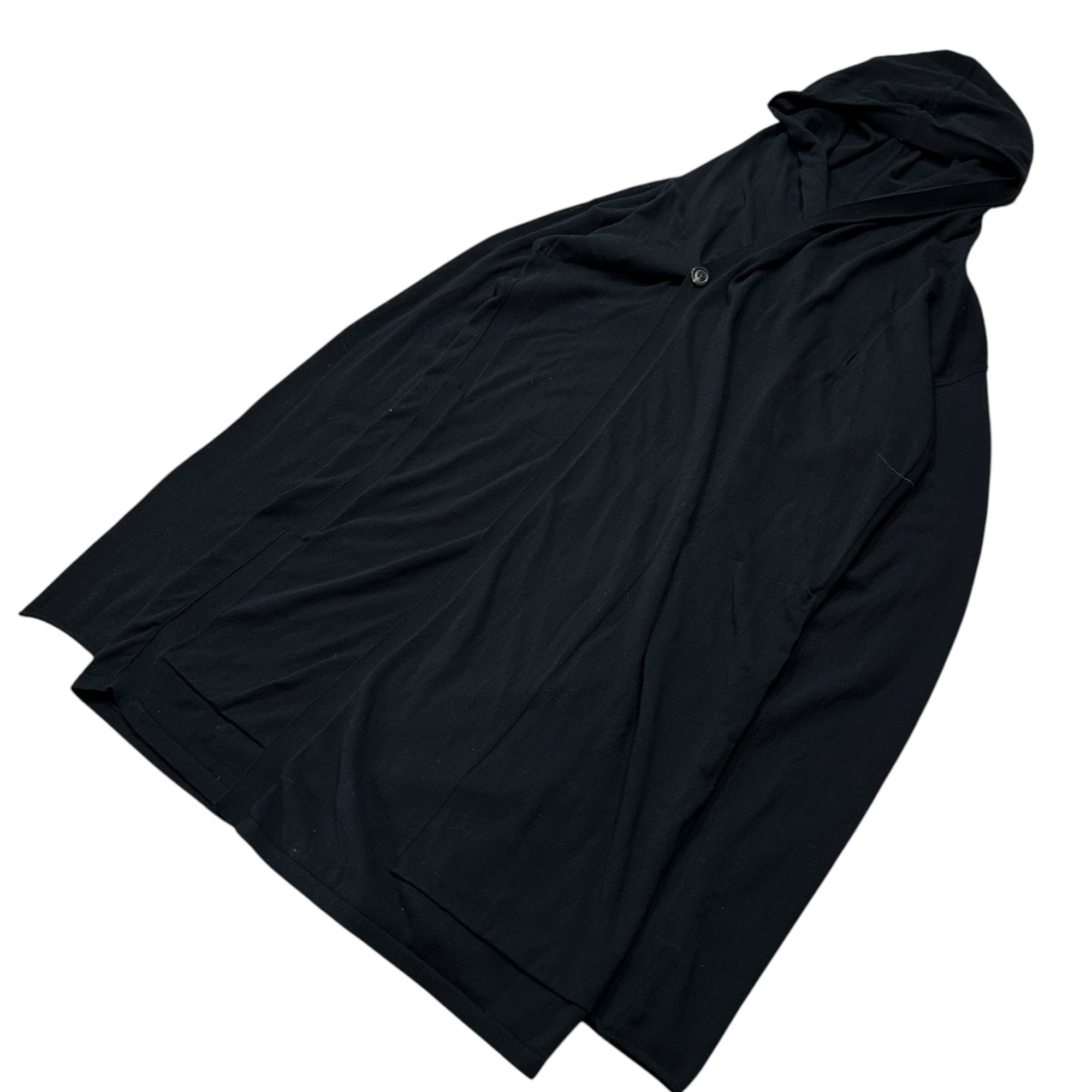 Rick Owens(リックオウエンス) 2019SS Cotton Hooded Cardigan コットン フーデッド カーディガン RU19S2624-C L ブラック