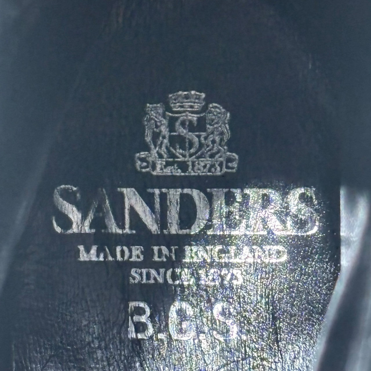 SANDERS(サンダース) B.G.S APRON DERBY BOOT エプロン ダービー ブーツ 2756BH/B 6 1/2(25.5 - 26.0cm) ブラック Uチップ レースアップ