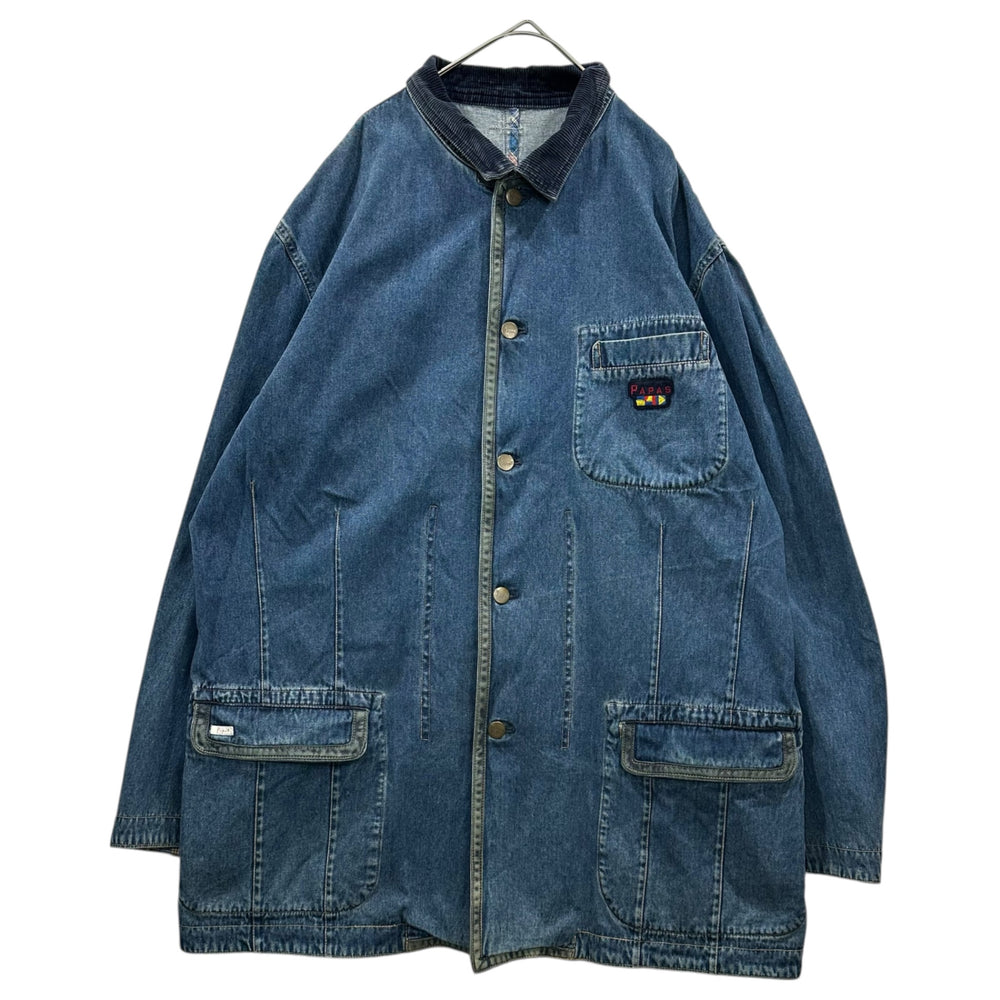 Papas(パパス) Denim Work Jacket デニム カバーオール L インディゴ ジャケット