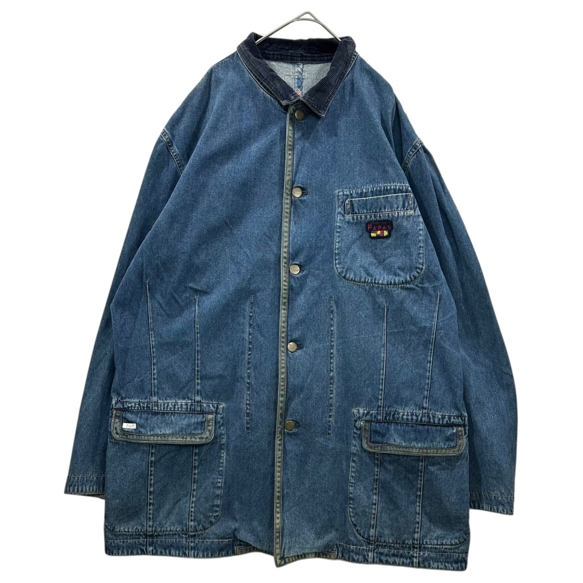 Papas(パパス) Denim Work Jacket デニム カバーオール L インディゴ ジャケット