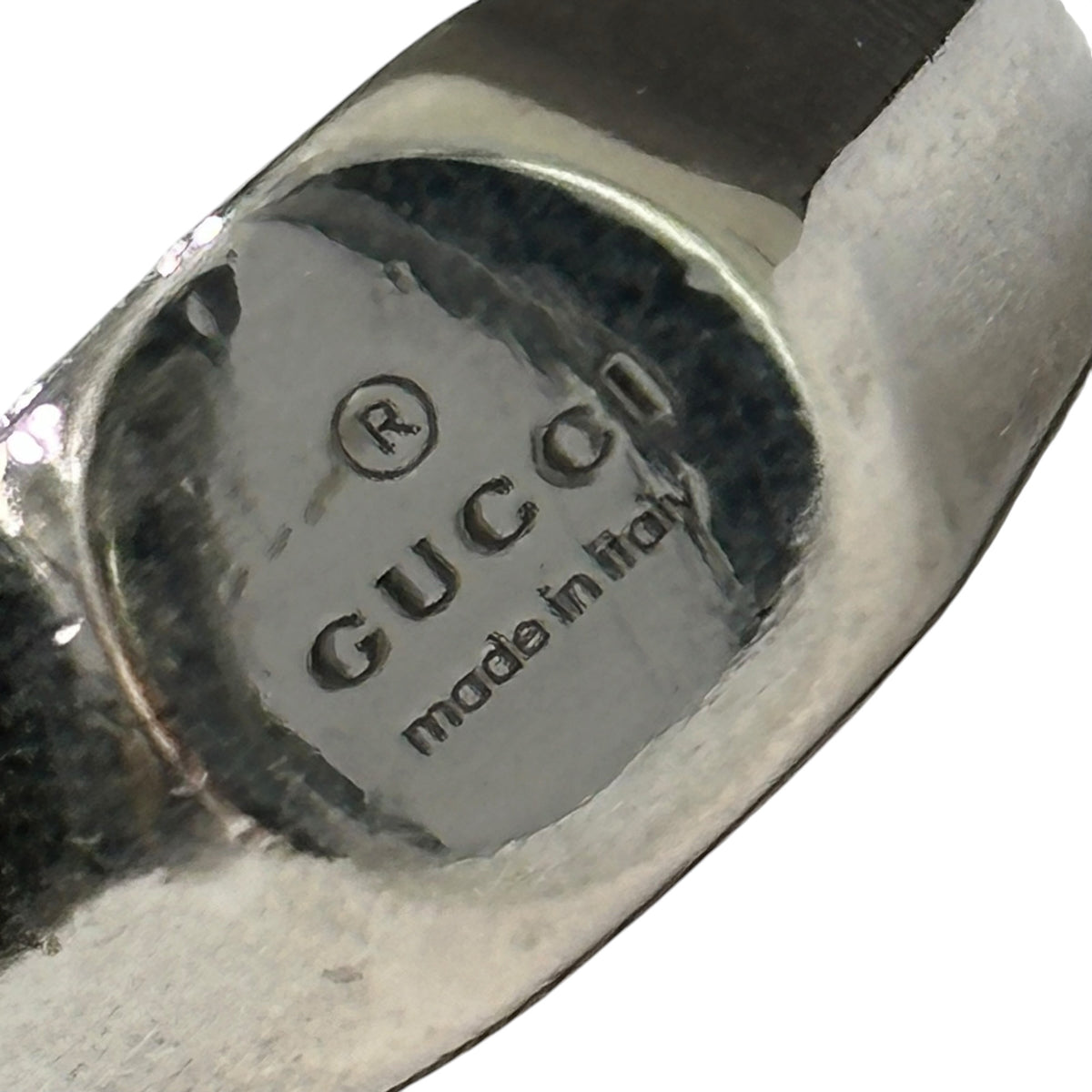 GUCCI(グッチ) Ag 925 Trademark Hexagon Signet Ring トレードマーク ヘキサゴン シグネット リング 23(22号) シルバー