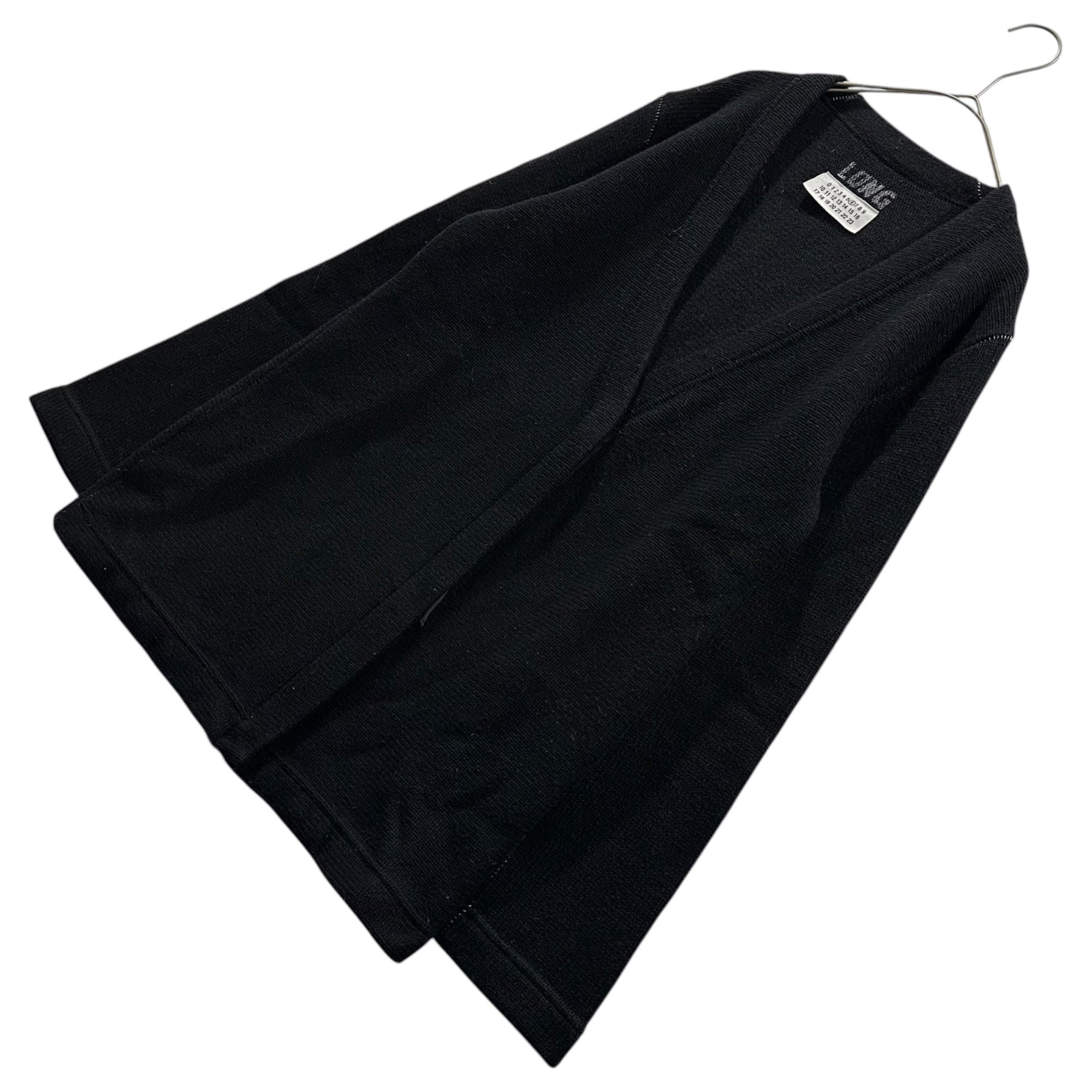 Maison Martin Margiela(メゾン マルタンマルジェラ) 90's ⑥ By Miss Deanna Zip Knit Cardigan ミスディアナ ジップ ニット カーディガン S LONG ブラック 90年代 本人期 アーカイブ 1997~1999年 6