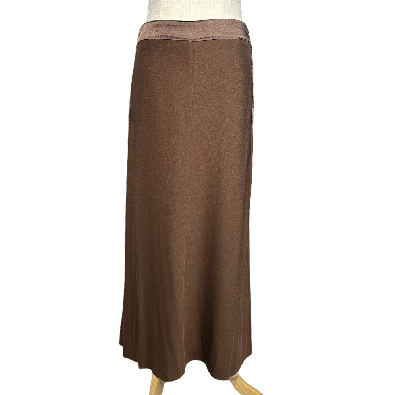 DRIES VAN NOTEN(ドリスヴァンノッテン) archive waist switching long skirt アーカイブ ウエスト 切替 ロング スカート 38(M) ブラウン