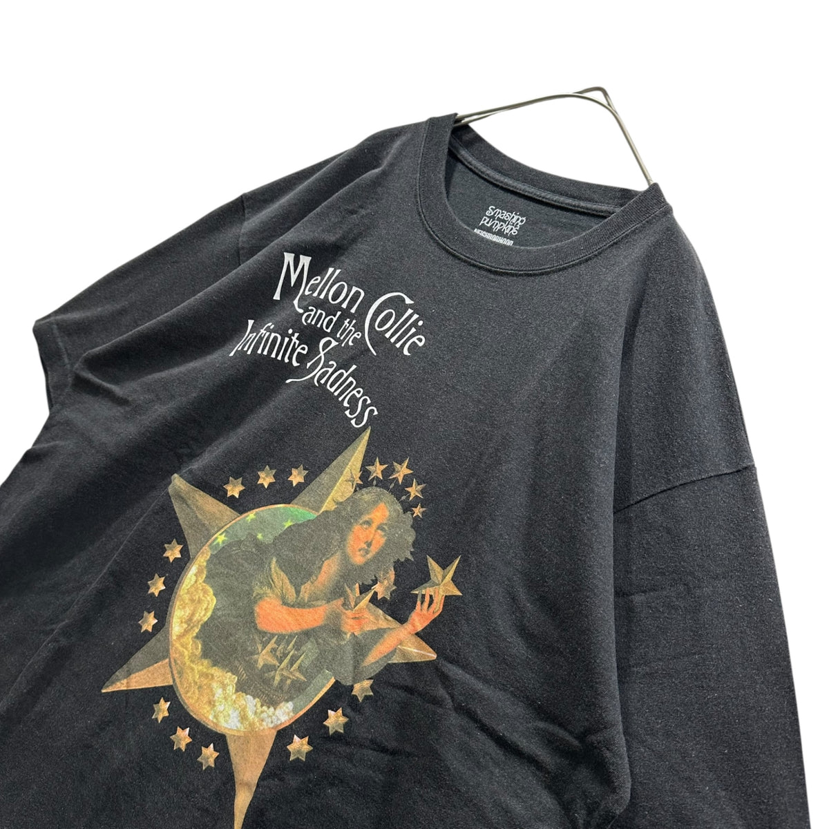 NEIGHBORHOOD × THE SMASHING PUMPKINS(ネイバーフッド × スマッシングパンプキンズ) 2026SS TEE SS-1 ヴィンテージ加工 プリント Tシャツ 261PCNH-ST03S XL ブラック