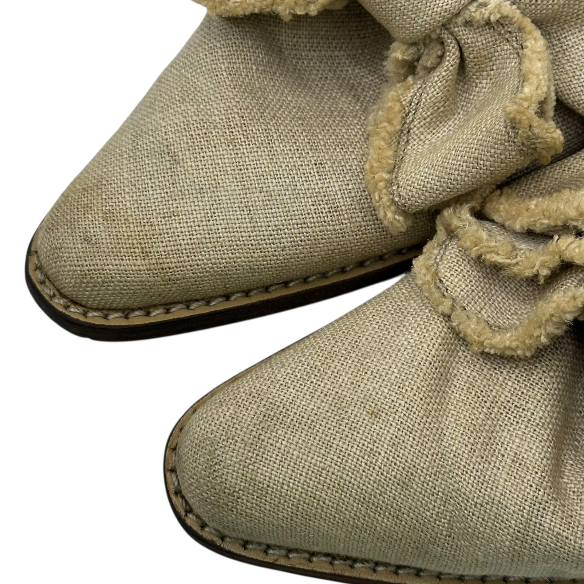 tricot COMME des GARCONS(トリココムデギャルソン) Big Ribbon Mule Sandals ビッグ リボン ミュール サンダル 23cm ベージュ