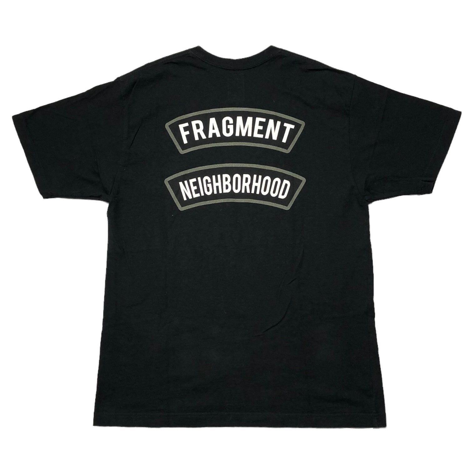 NEIGHBORHOOD(ネイバーフッド) 00's ×fragment design Skull & Thunder T-shirt (CLUB /  C-TEE.SS) フラグメントデザイン スカル&サンダー Tシャツ 2(M) ブラック×グレー