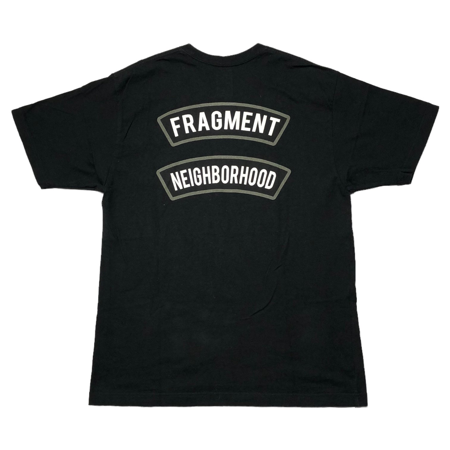 NEIGHBORHOOD(ネイバーフッド) 00's ×fragment design Skull & Thunder T-shirt (CLUB / C-TEE.SS) フラグメントデザイン スカル&サンダー Tシャツ 2(M) ブラック×グレー