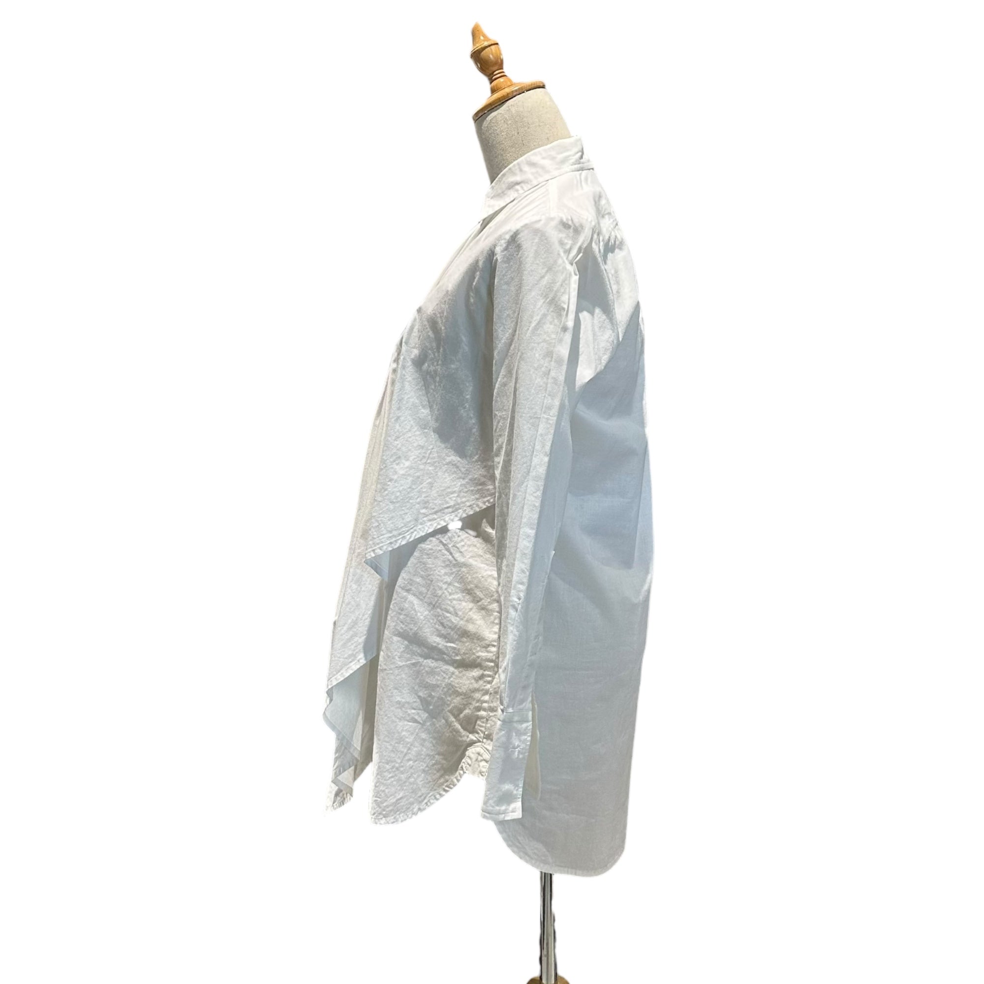Y's PINK(ワイズピンク) Faux Layered White Blouse Shirt フェイク レイヤード ホワイト ブラウス シャツ YC-B22-001 2(M程度) ホワイト 男性着用可能サイズ