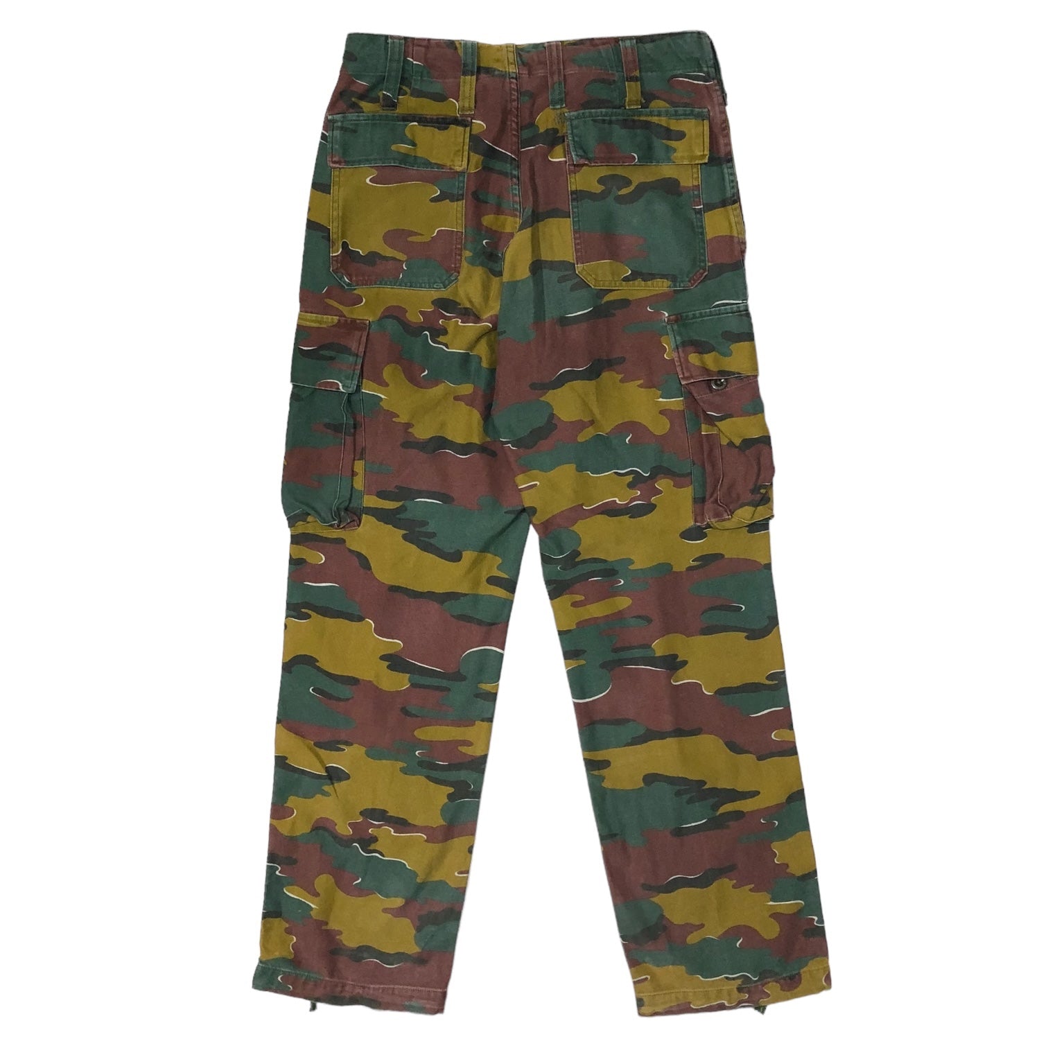 belgian army(ベルギー軍) M-90 Jigsaw camo double knee cargo pants ジグゾーカモ ダブルニー カーゴ パンツ 表記消え(L程度) ブラウン×グリーン カモフラ