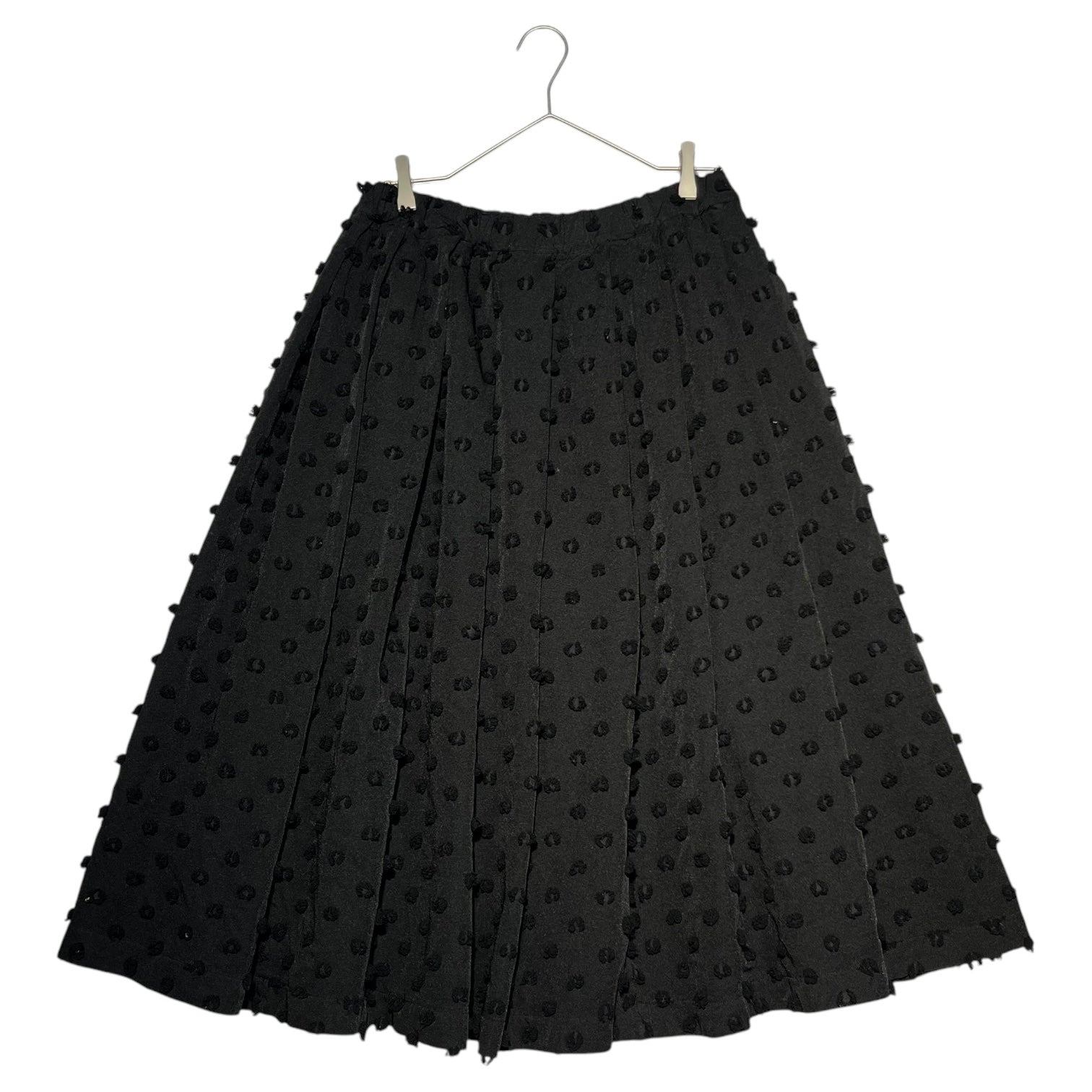 BLACK COMME des GARCONS(ブラックコムデギャルソン) 21SS Dot pattern wide silhouette skirt ドット パターン ワイド シルエット スカート 1G-S007 S ブラック AD2020