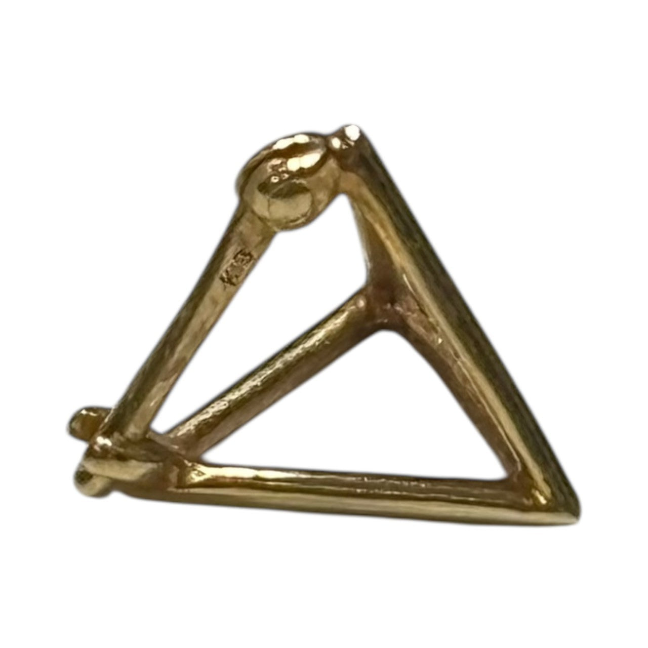 SHIHARA(シハラ) K18YG TRIANGLE PIERCE 10 トライアングル ピアス ゴールド