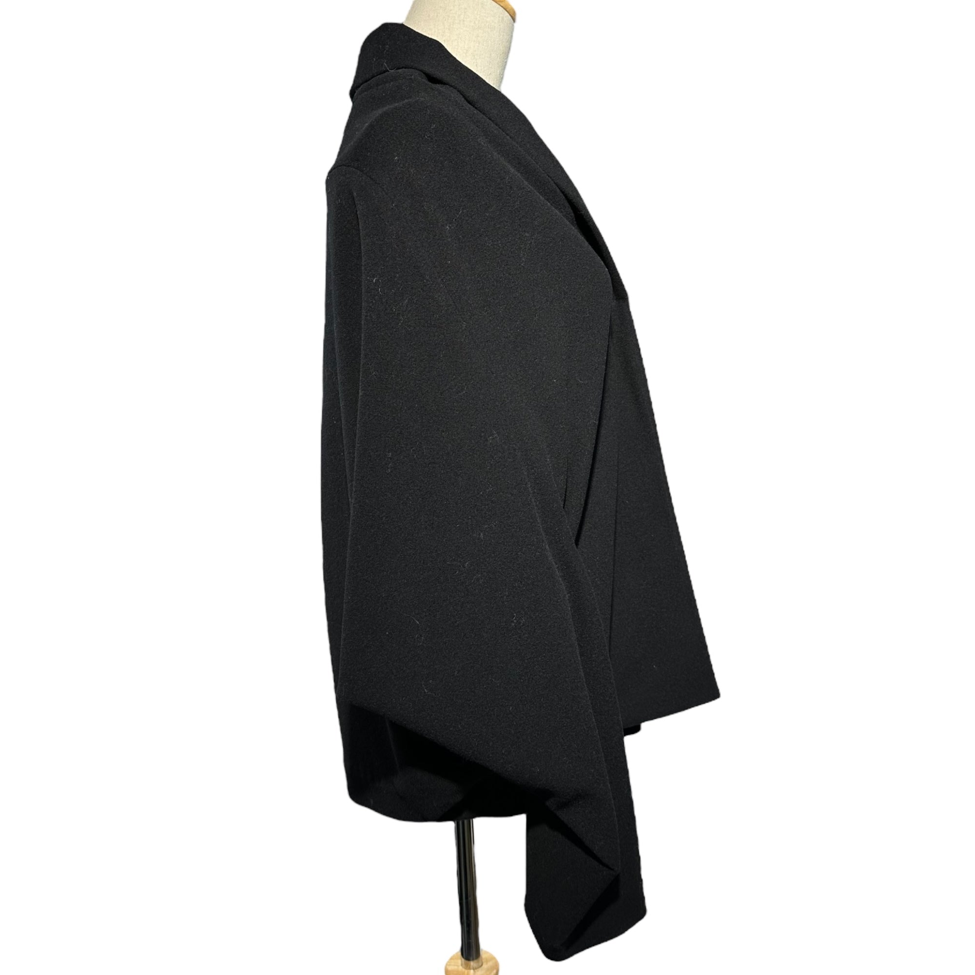 Y's(ワイズ) Kimono-Style Shawl Collar Melton Jacket 着物 スタイル ショールカラー メルトン ジャケット YG-J23-918 3(L程度) ブラック
