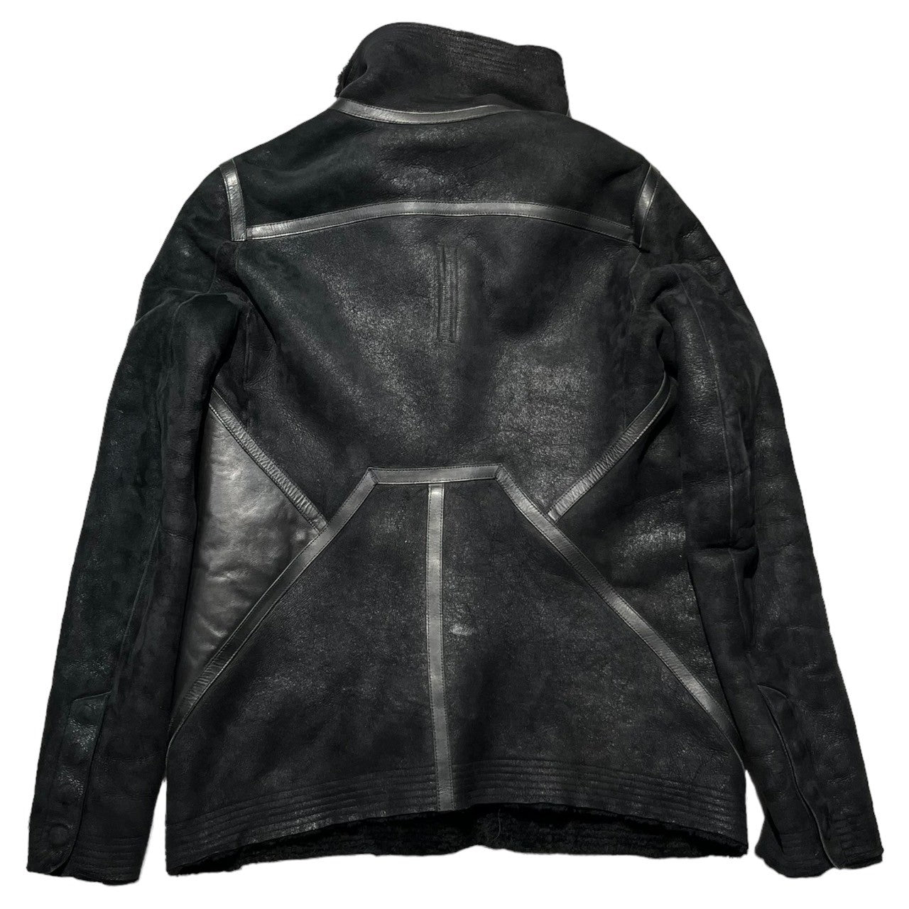 Rick Owens(リックオウエンス) 16AW MASTODON ムートン レザー ジャケット RU16F6782-LSHF 48(L程