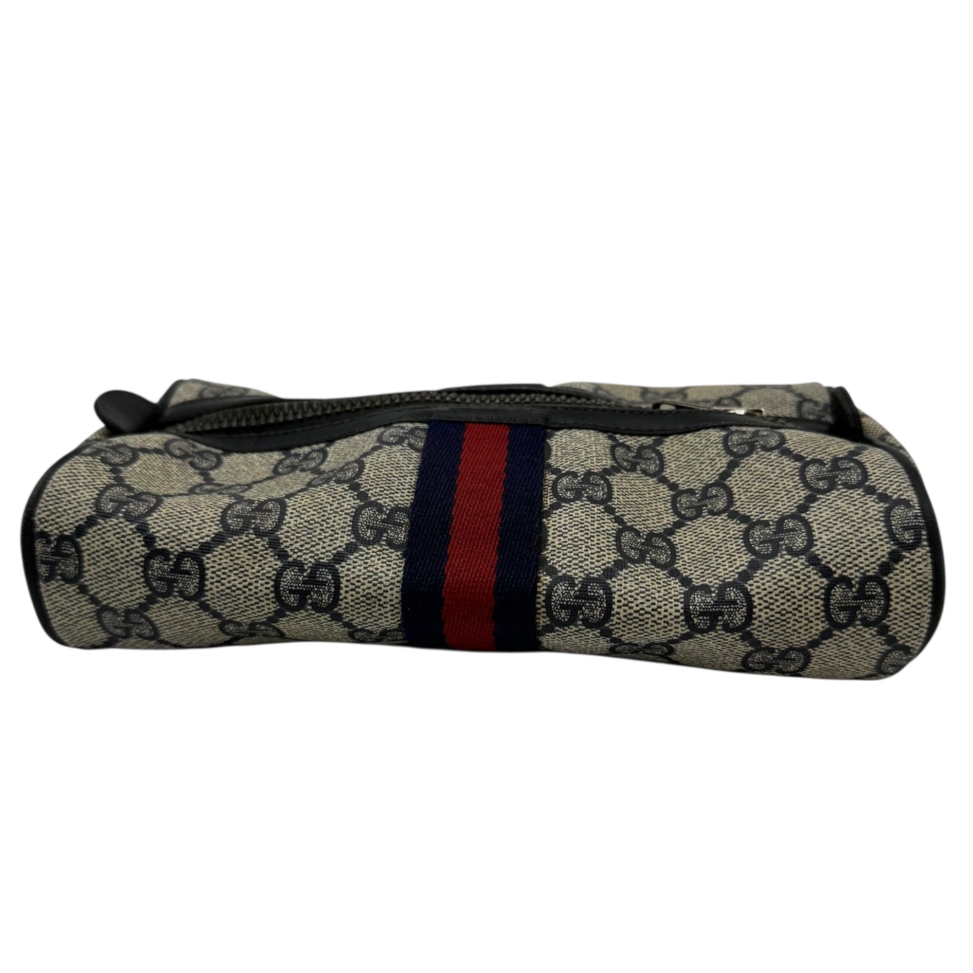 GUCCI PARFUMS(グッチパフューム) 80's GG Sherry Line Vintage Pouch GG シェリーライン ヴィンテージ ポーチ グレー 80年代 ririジップ