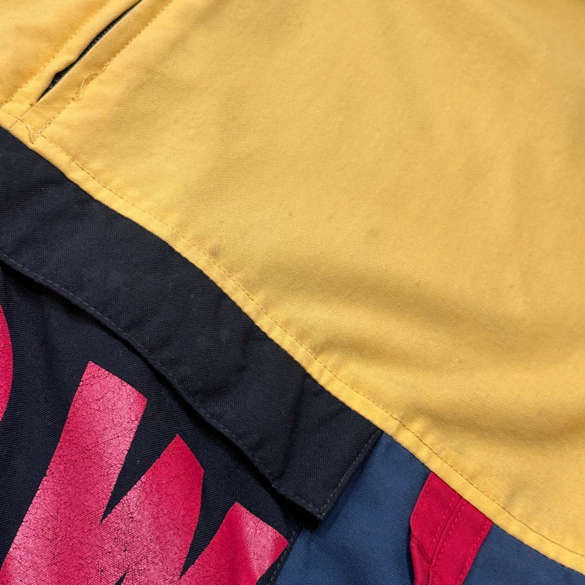 POLO RALPH LAUREN(ポロラルフローレン) 90's original "snow beach" Anorak jacket オリジナル スノー ビーチ アノラック ジャケット  L イエロー×レッド 1993 90年代 ヴィンテージ 稀少品