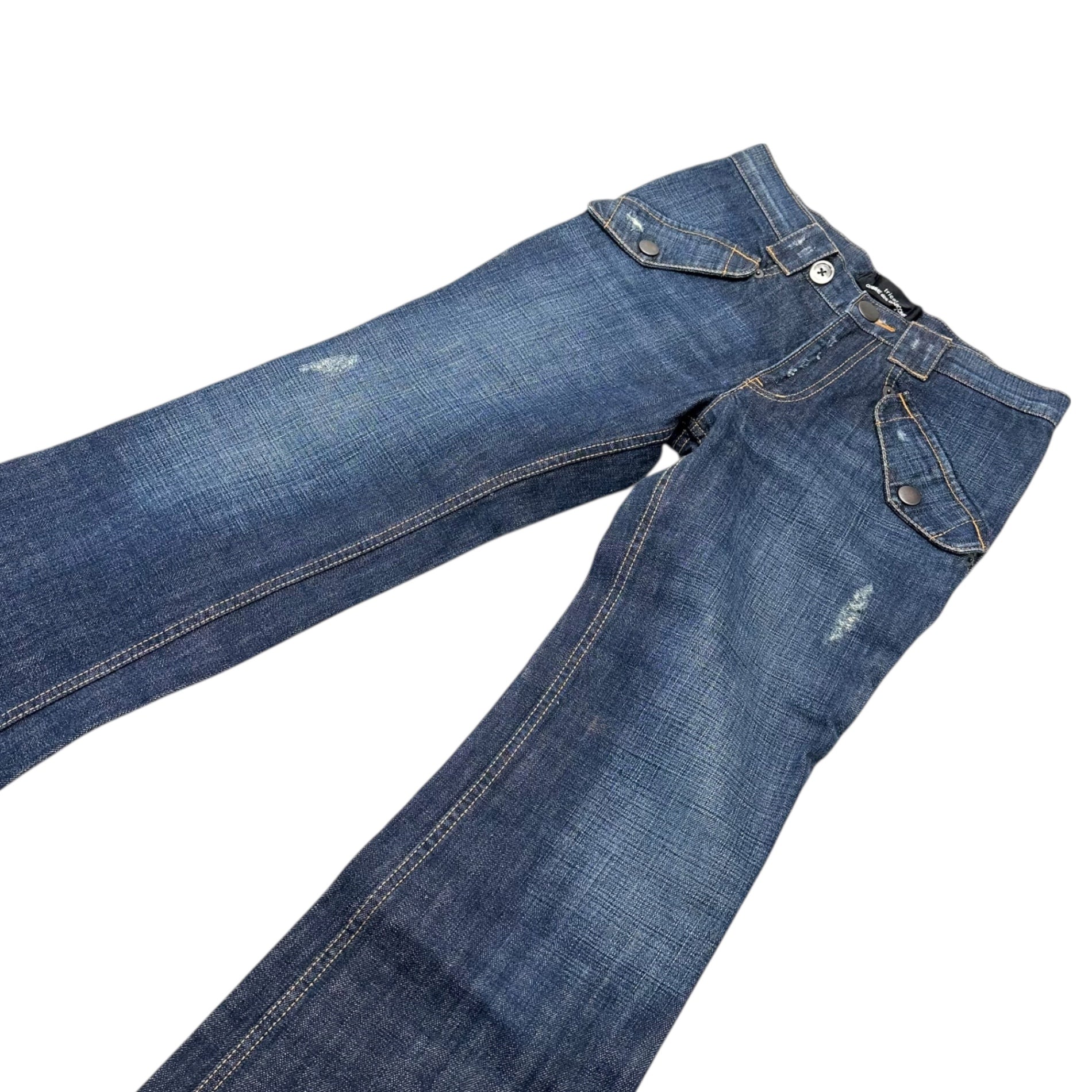 tricot COMME des GARCONS(トリココムデギャルソン) 05SS Bootcut denim pants ブーツカット デニム パンツ TO-P061 S インディゴ AD2004