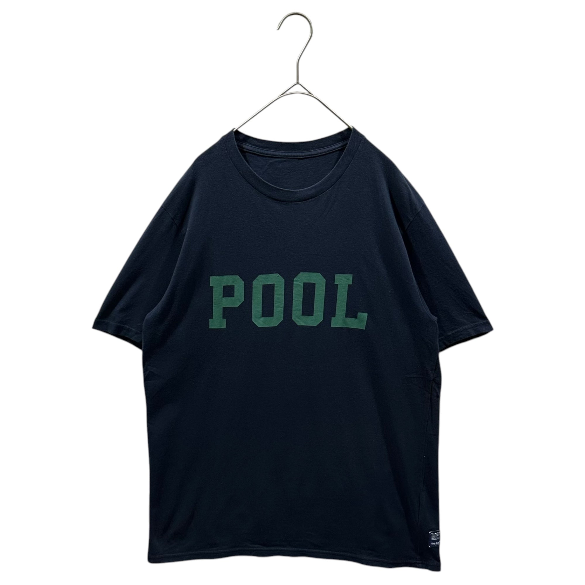 THE POOL AOYMA(ザプールアオヤマ) Front logo print T-shirt フロント ロゴ プリント Tシャツ 21290 M ネイビー