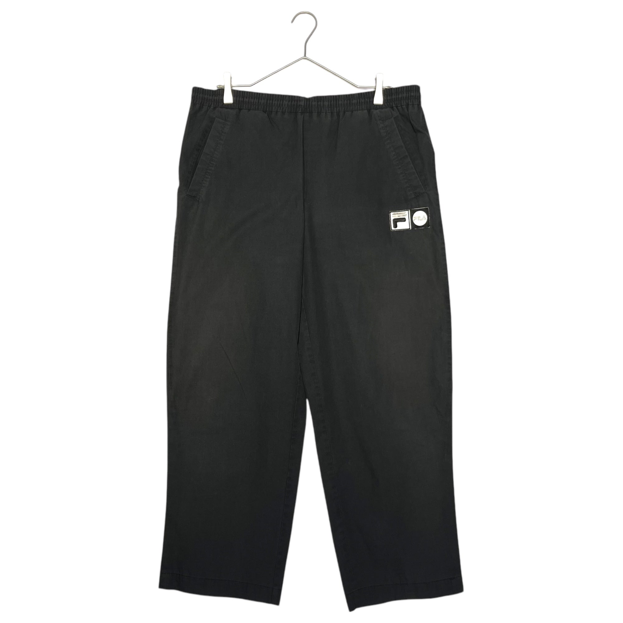 FILA(フィラ) 90's vintage track pants ヴィンテージ トラック パンツ パッチ イージー M ブラック カネボウ フィラ営業部製