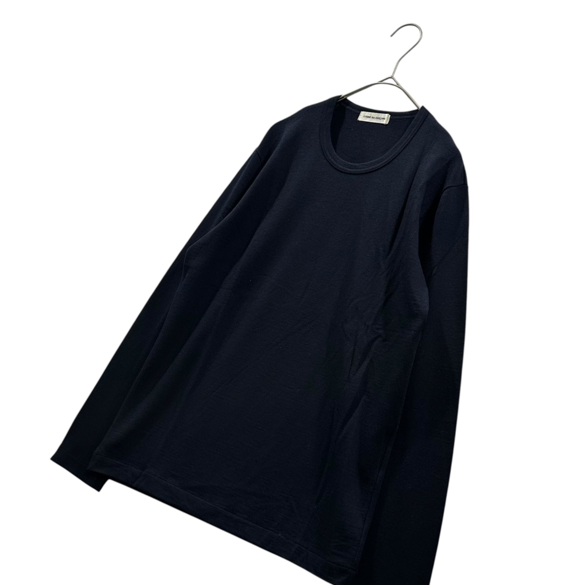 COMME des GARCONS(コムデギャルソン) 1991AW Wool L/S T-Shirt ウール 長袖 カットソー GT-050120 FREE ネイビー AD1991 90's 90年代