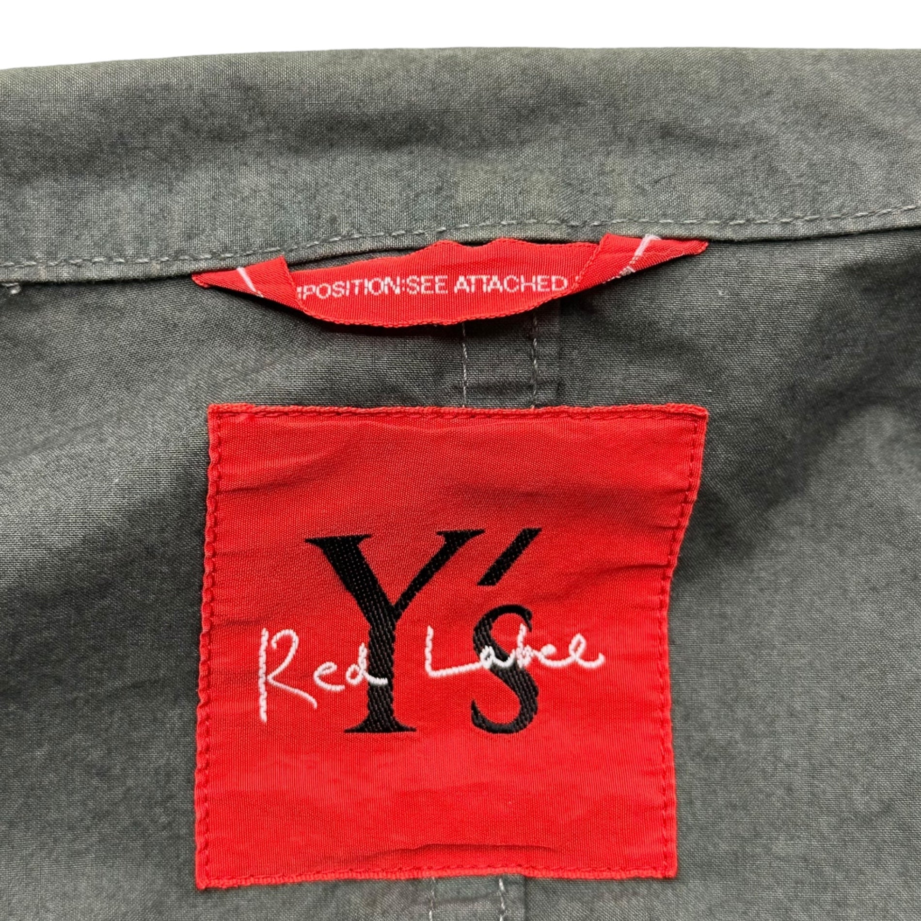 Y's Red Label(ワイズレッドレーベル) Military Design Cotton Jacket ミリタリー デザイン コットン ジャケット RM-J69-037 2(M程度) カーキ