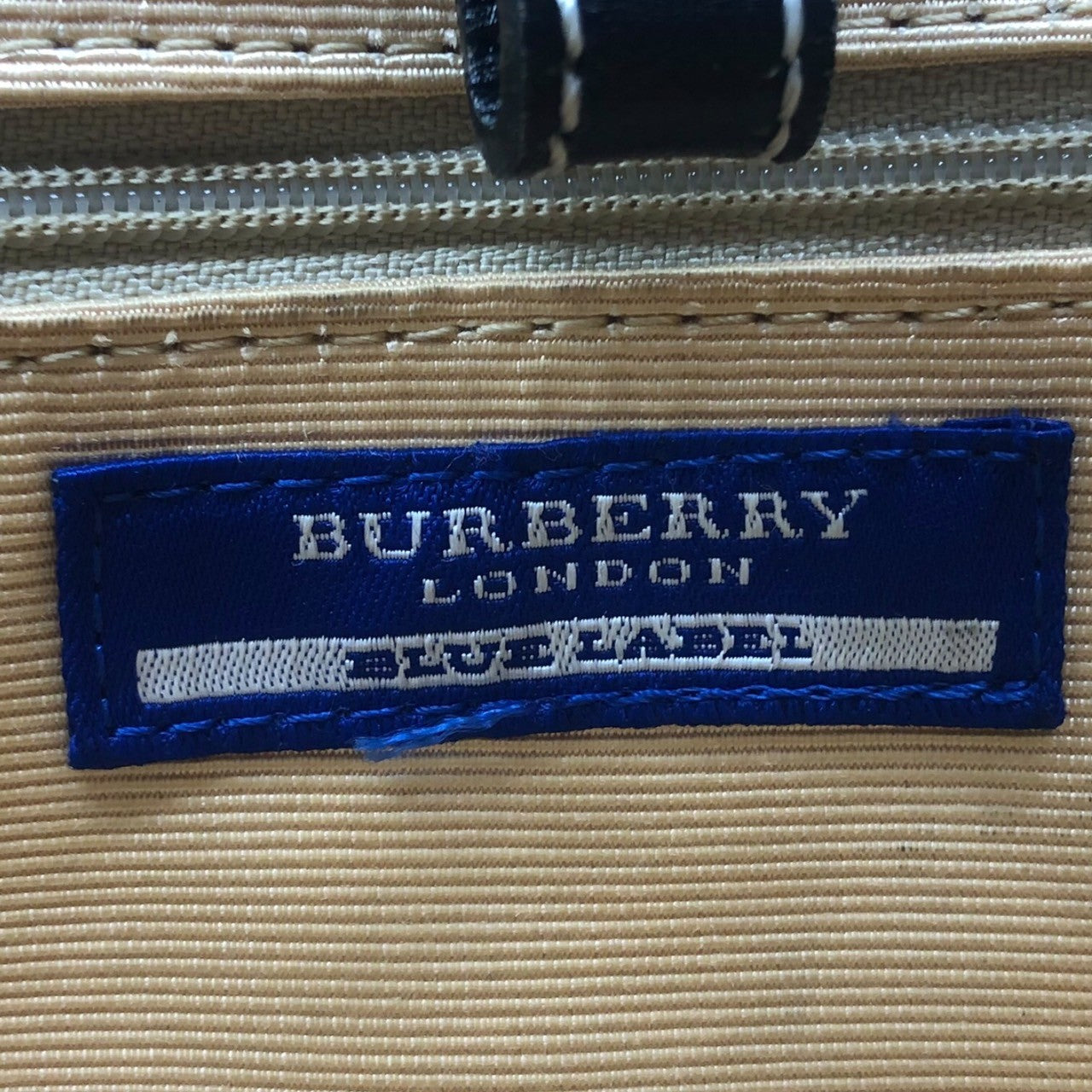 BURBERRY BLUE LABEL(バーバリーブルーレーベル) サイド ノバチェック キャンバス レザー ハンド バッグ ZA440-6