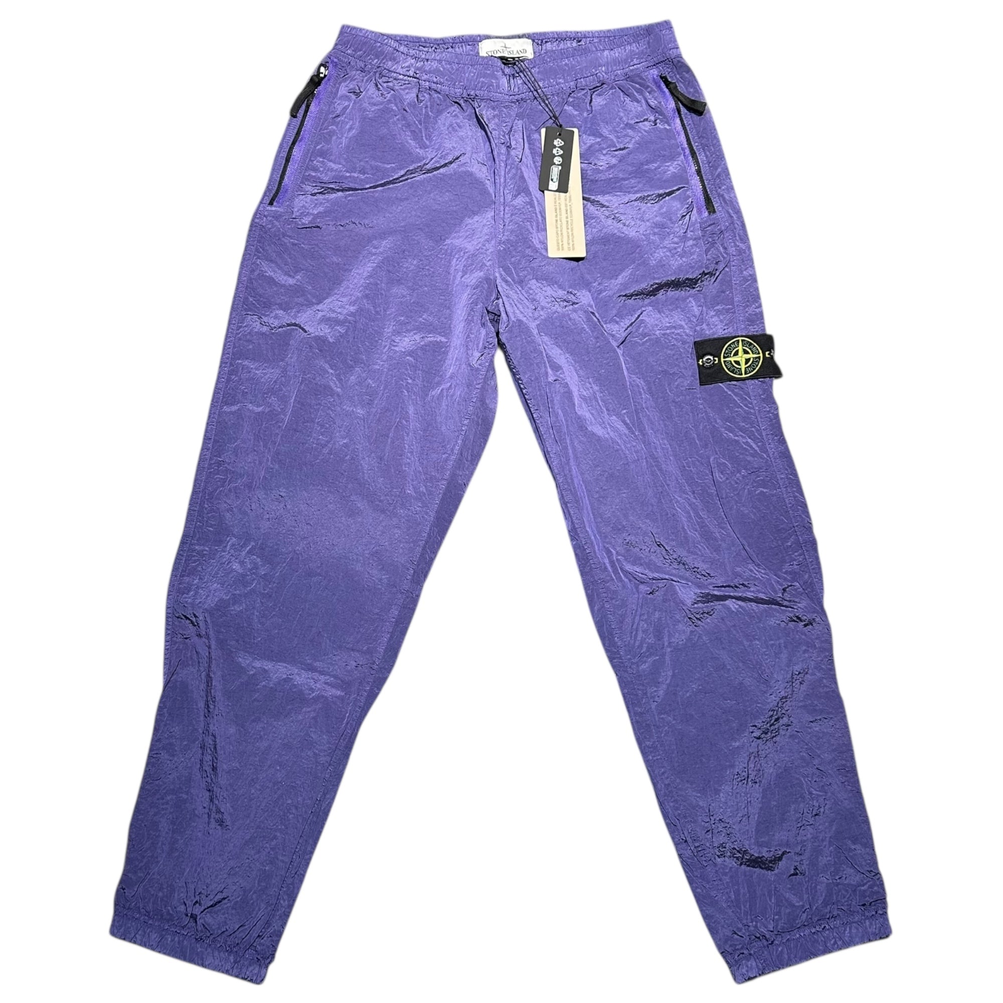 STONE ISLAND(ストーンアイランド) 24SS NYLON METAL PANTS ナイロン メタル パンツ 801532519 W32 パープル