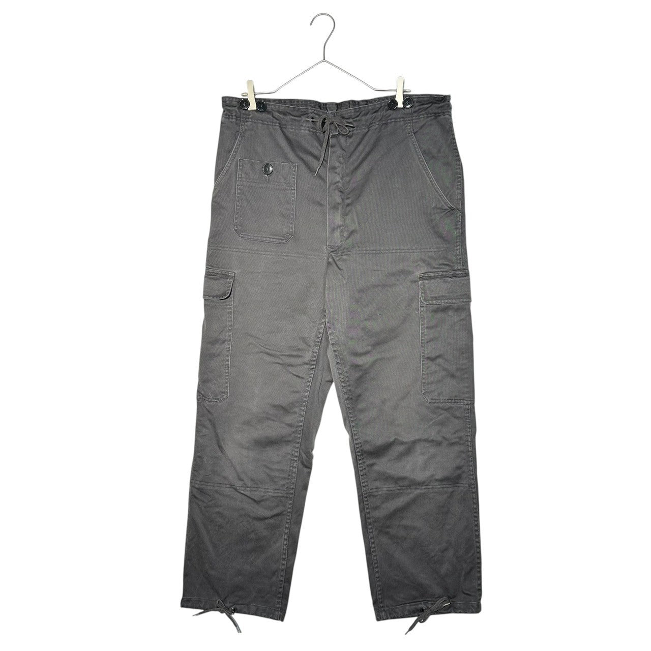 Denmark Military(デンマーク軍) 70's M-71 Combat Pants 前期 コンバット パンツ CF4 7881 7382 表記無(W約94cm) グレー 70's カーゴ ダブルニー ミリタリー