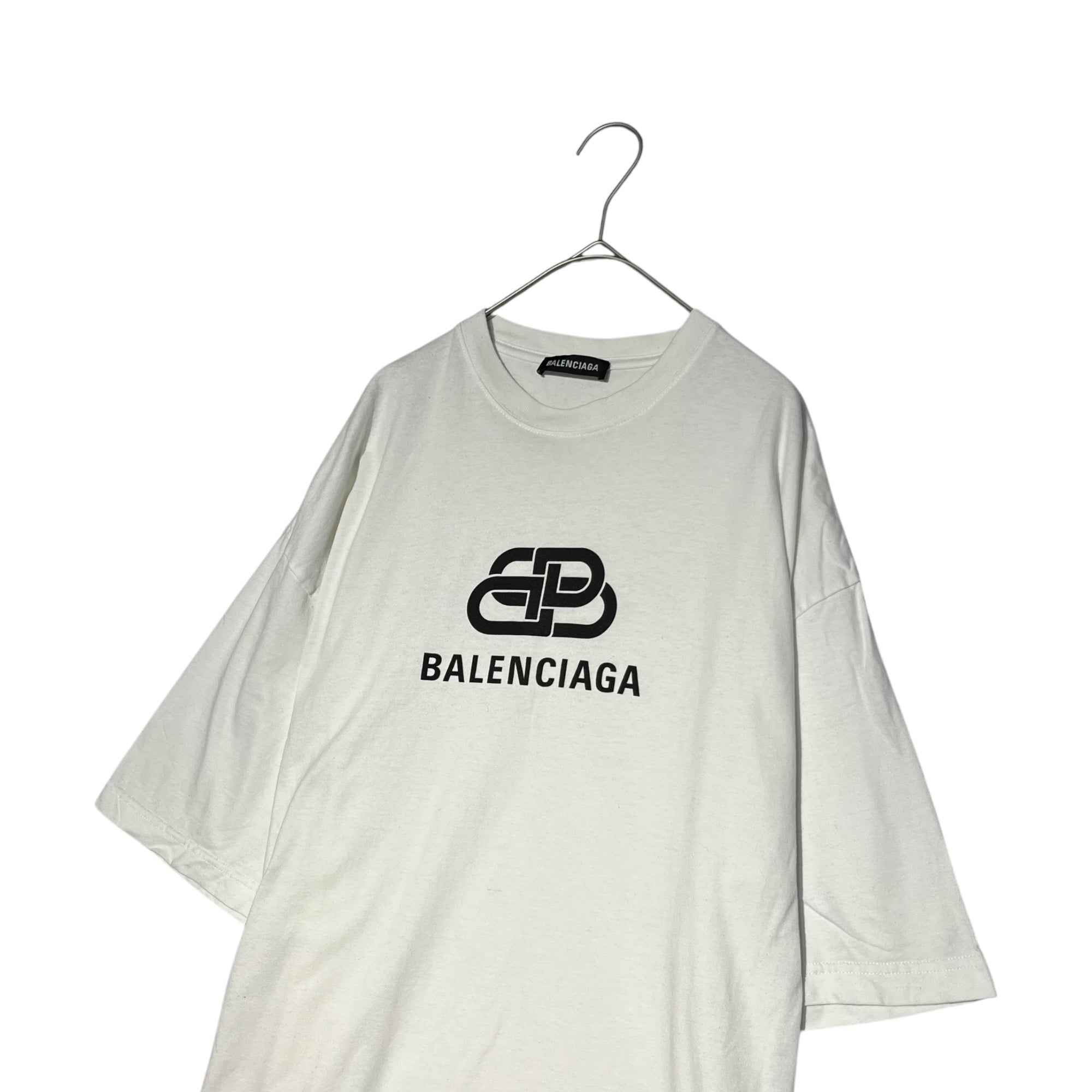 BALENCIAGA(バレンシアガ) 19AW  BB Logo Print Tee ロゴ Tプリント シャツ 578139 TEV48 M ホワイト