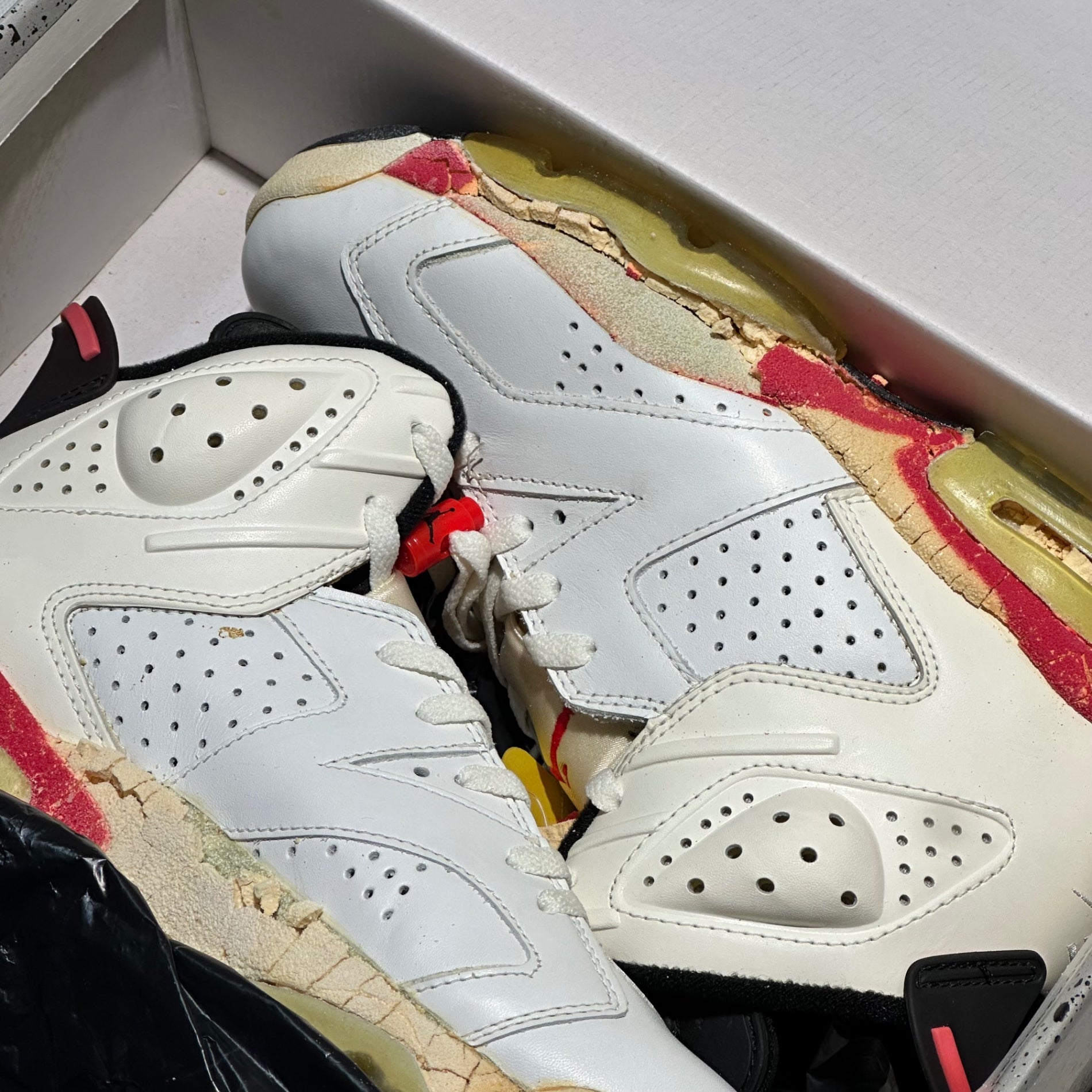 NIKE(ナイキ) 1991 Air Jordan 6 OG "Infrared" エアジョーダン 6 オリジナル  4389 27cm ホワイト×レッド 90's 90年代 ヴィンテージ スニーカー