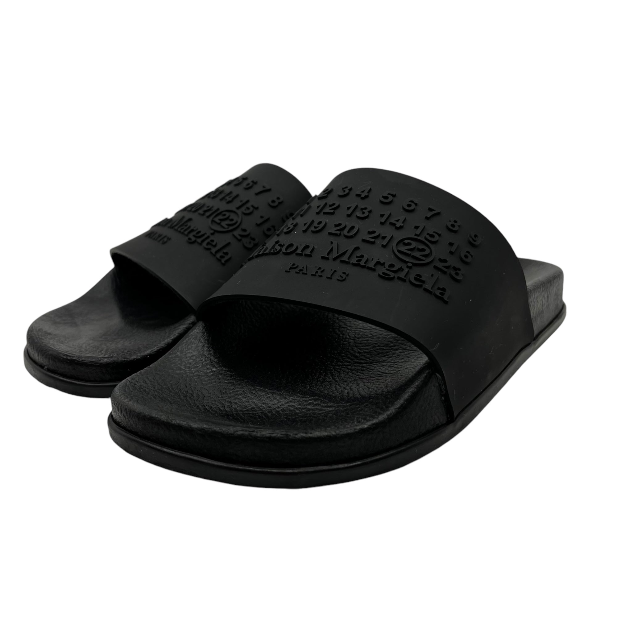 MAISON MARGIELA(メゾンマルジェラ) 20SS Calendar logo slide sandals カレンダーロゴ スライ