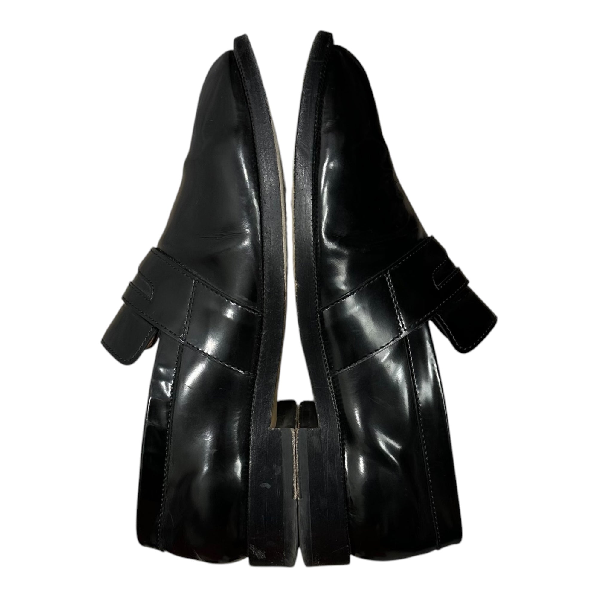 MAISON MARGIELA(メゾンマルジェラ) TABI COIN LOAFER - High-Shine Leather 足袋 ローファーハイシャイン レザー 38(24cm程度) ブラック タビ
