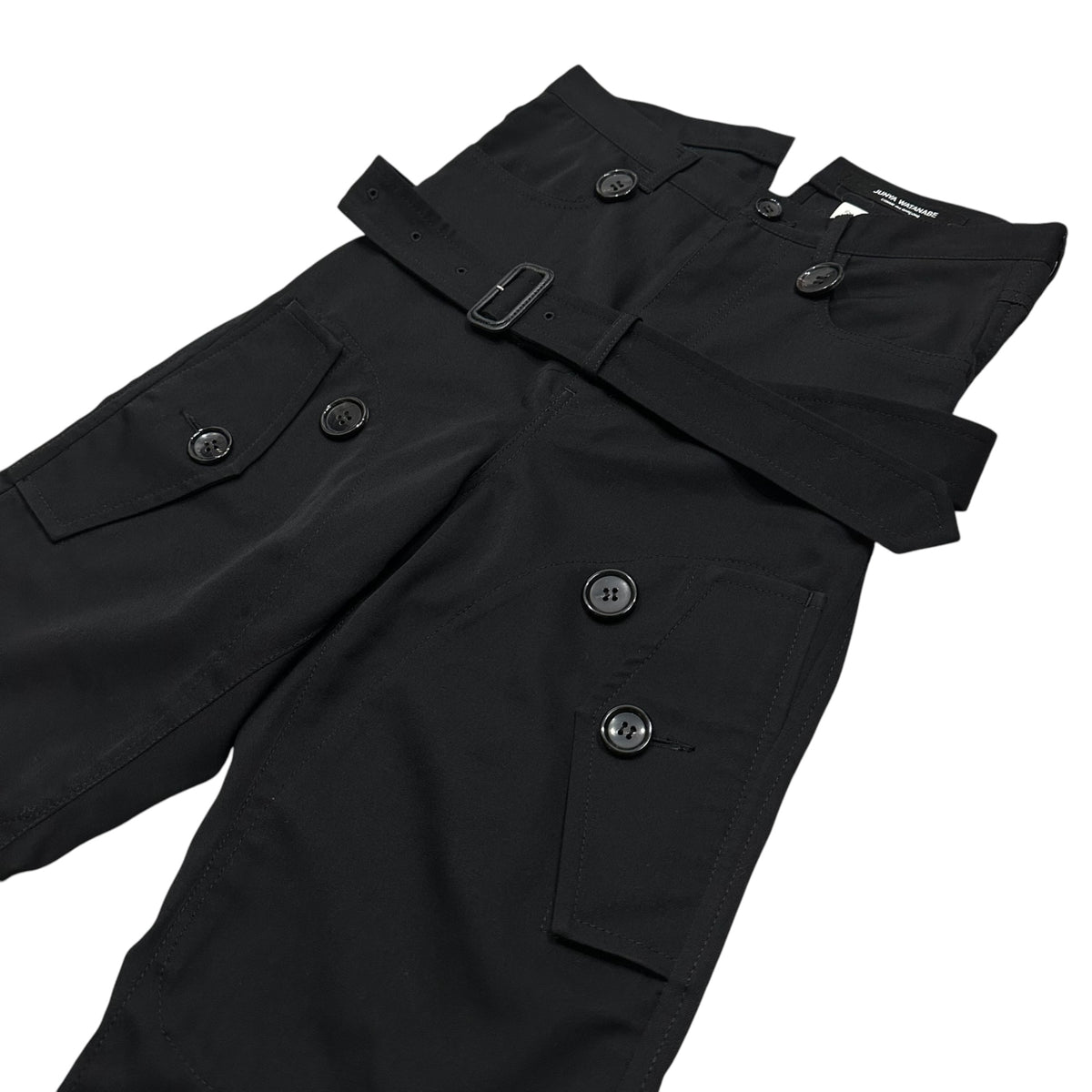 JUNYA WATANABE COMME des GARCONS(ジュンヤワタナベコムデギャルソン) 2006SS Wool Gabardine Sarouel Bondage Pants ウールギャバジン サルエル ボンテージ パンツ JQ-P006 SS ブラック AD2005 アーカイブ