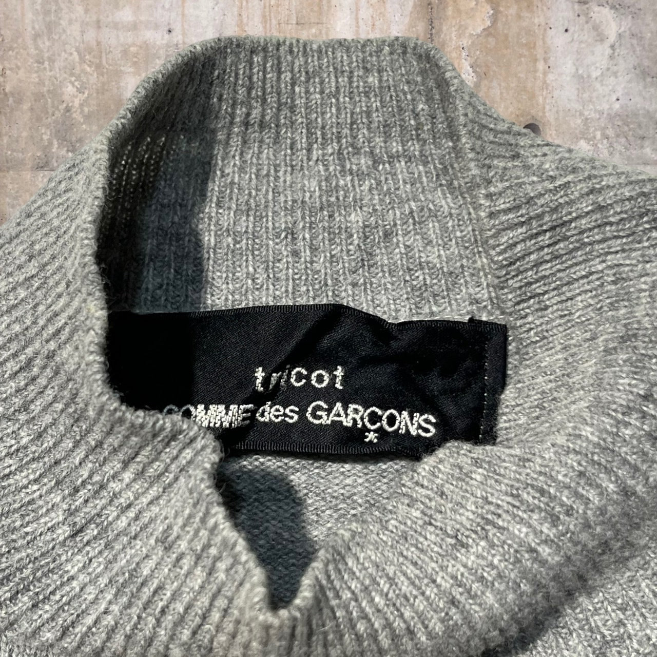 tricot COMME des GARCONS(トリココムデギャルソン) 90'sモックネックニット TN-040200 表記なし(FREE) グレー AD1993