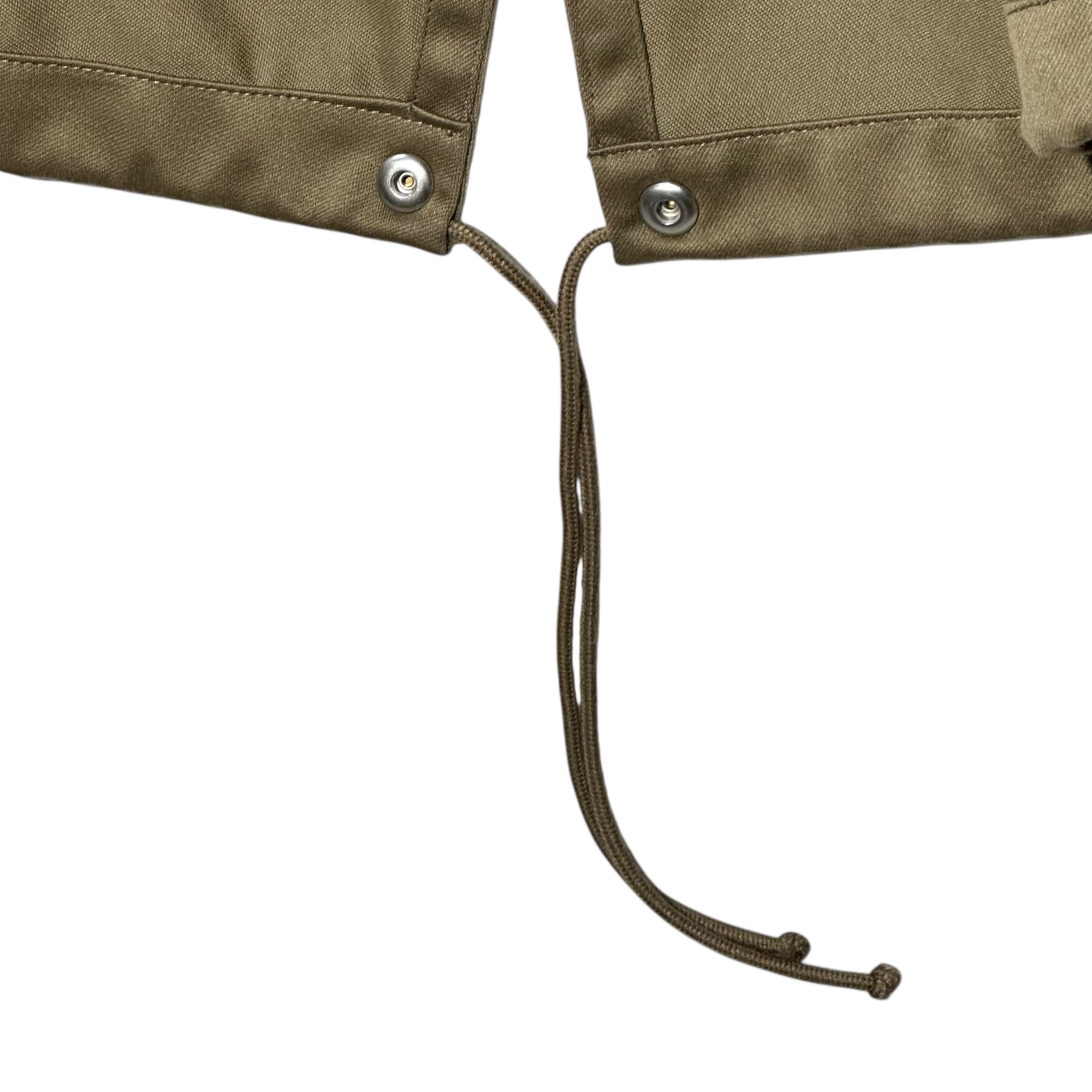 BURBERRY(バーバリー) Faux Fur And Cotton Parka フェイクファー コットン ロング モッズ コート 8079119 L カーキ ミリタリー