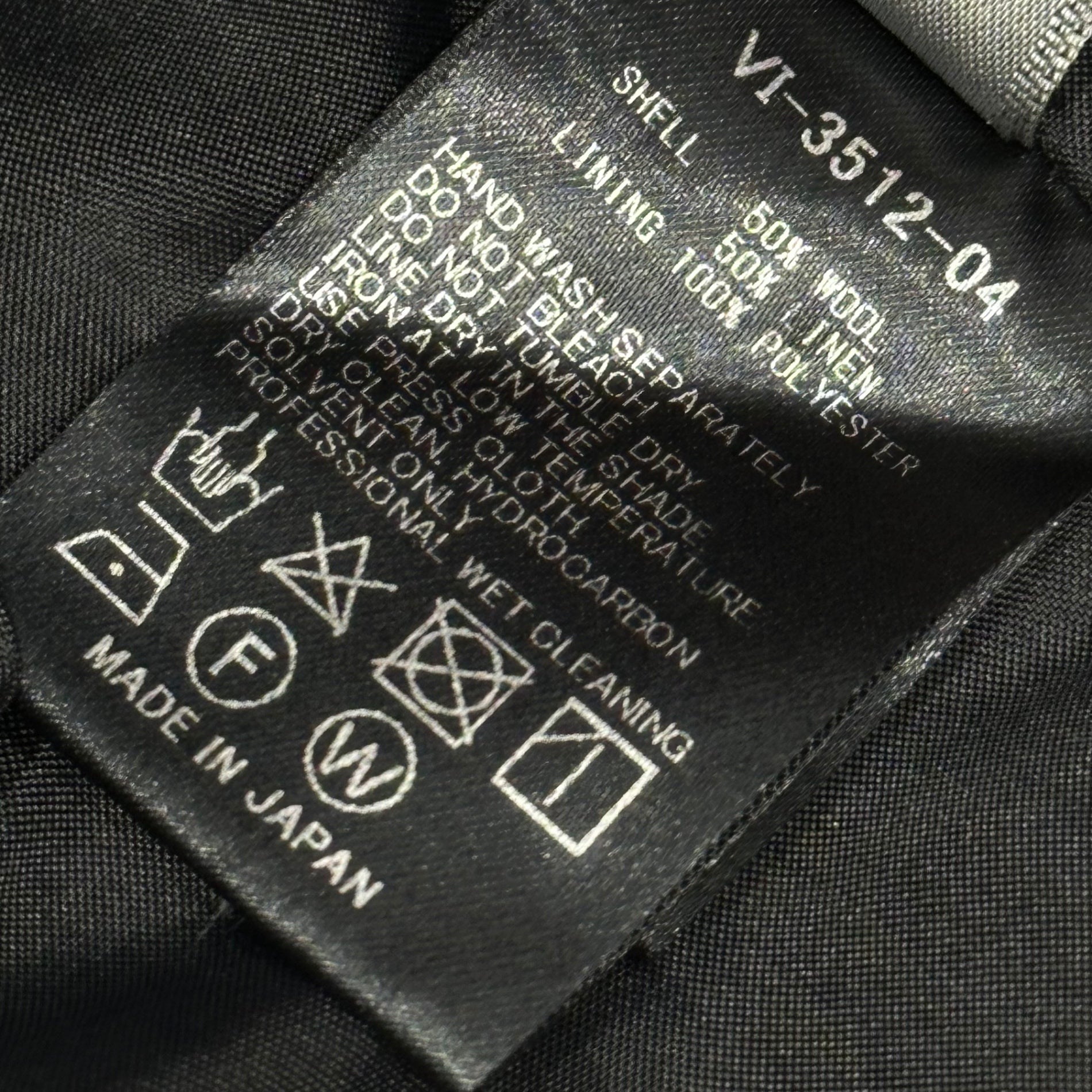 The Viridi-anne(ザヴィリディアン) 2022AW Wool-Linen Easy Pants ウール リネン イージー パンツ - GREY VI-3512-04 1 ブラック